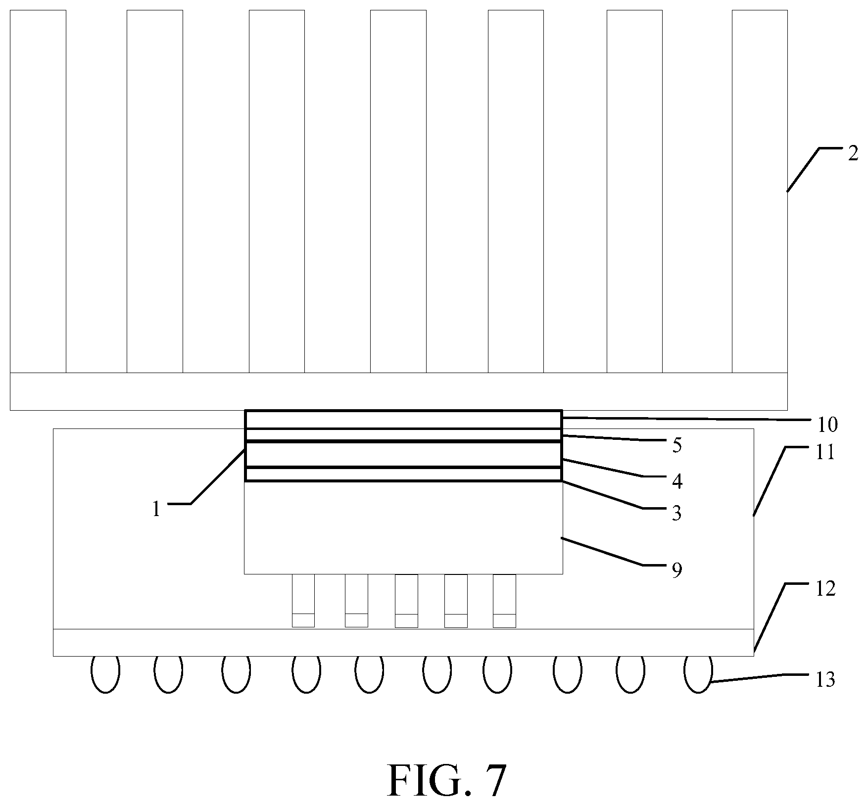 Patent US12100639 Figure 4 – Chip heat dissipation structure, chip structure, circuit board and supercomputing device