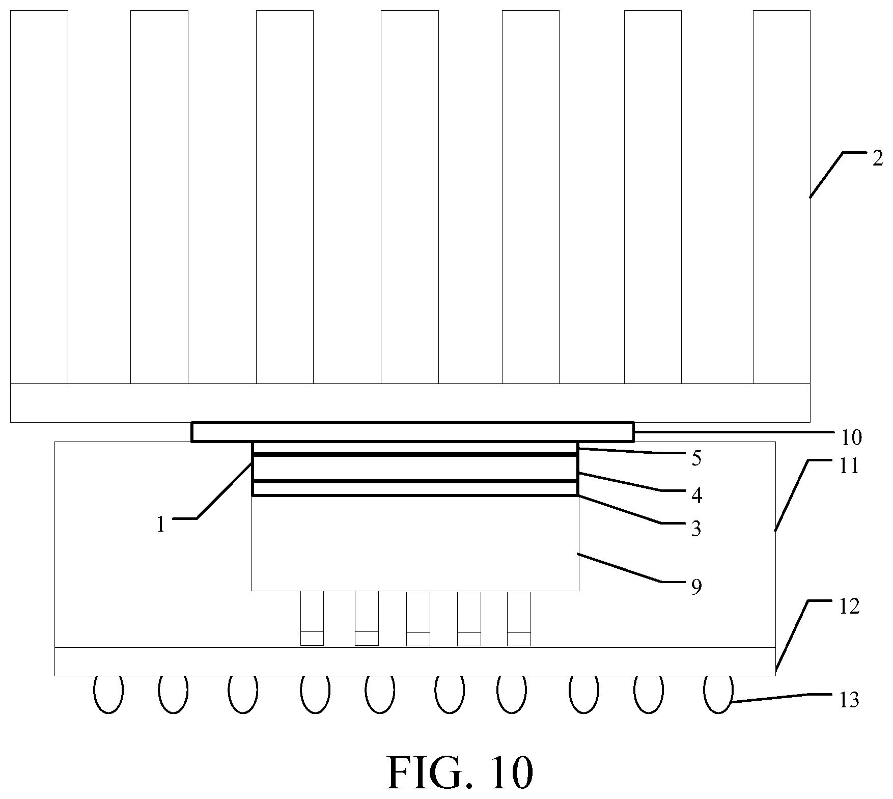 Patent US12100639 Figure 7 – Chip heat dissipation structure, chip structure, circuit board and supercomputing device