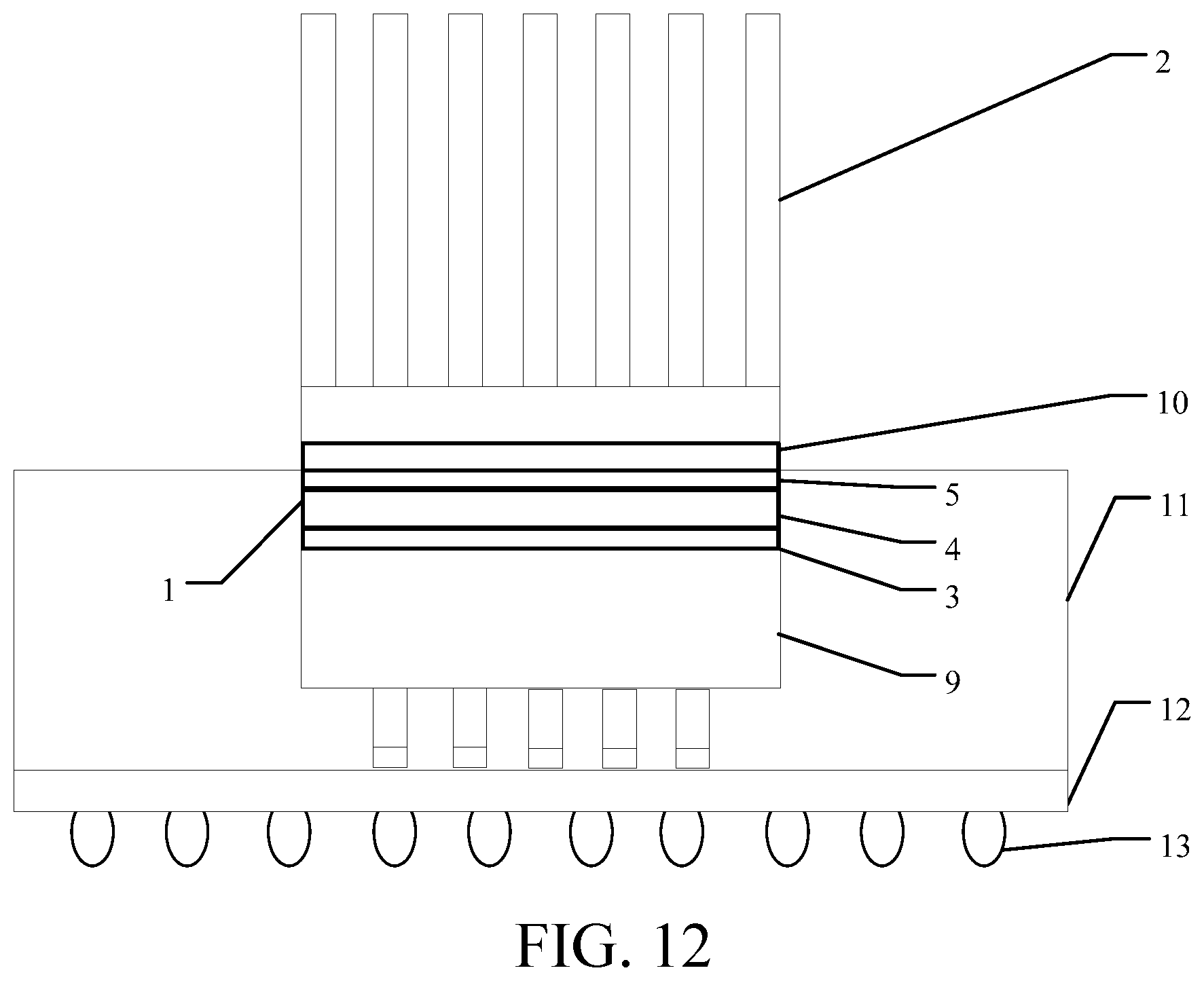 Patent US12100639 Figure 9 – Chip heat dissipation structure, chip structure, circuit board and supercomputing device