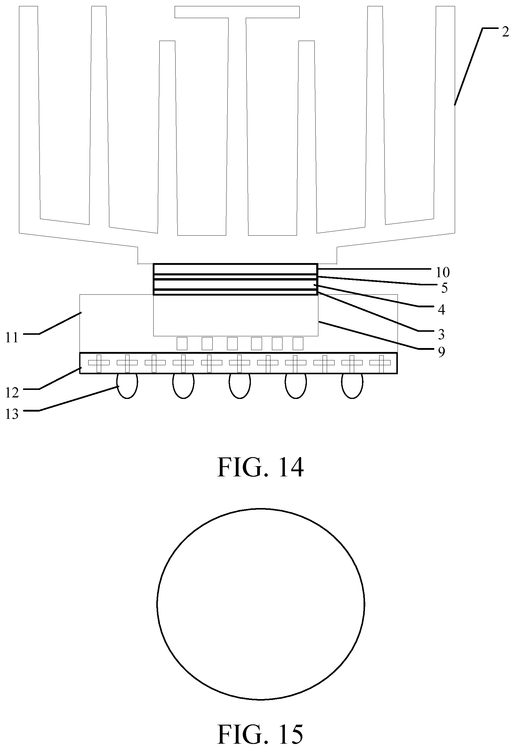 Patent US12100639 Figure 11 – Chip heat dissipation structure, chip structure, circuit board and supercomputing device