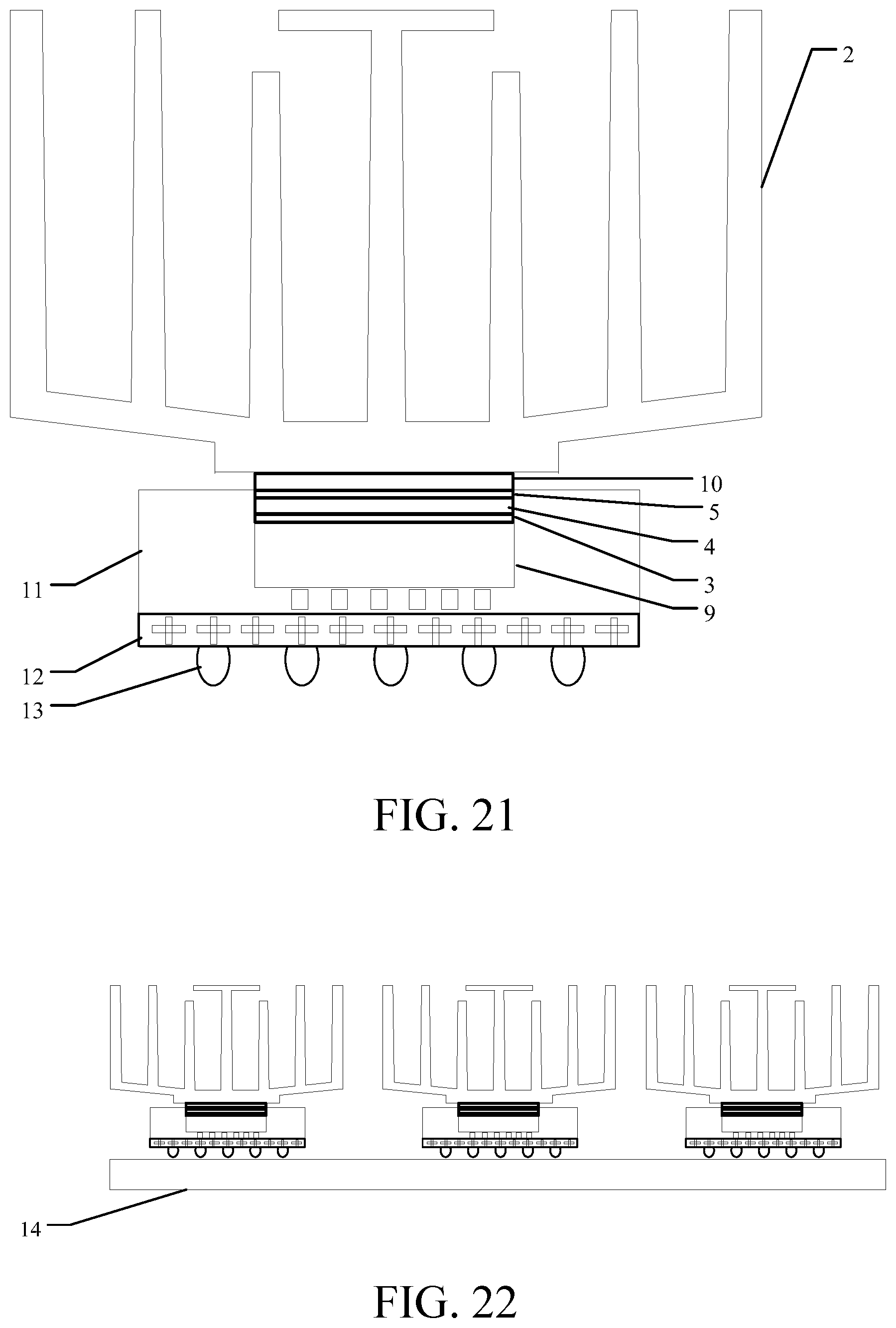 Patent US12100639 Figure 14 – Chip heat dissipation structure, chip structure, circuit board and supercomputing device