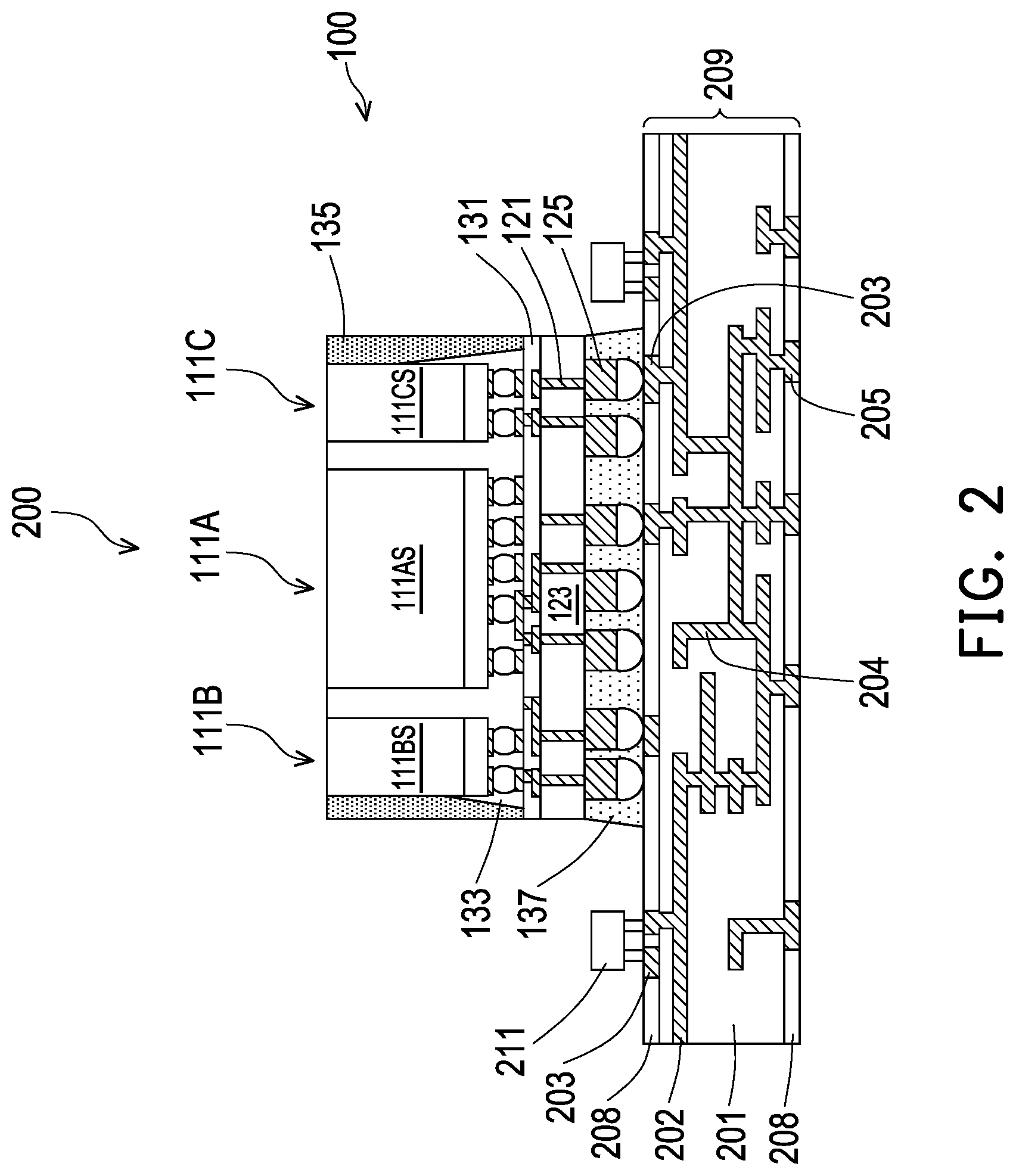 Patent US12100640 Figure 2 – High efficiency heat dissipation using thermal interface material film