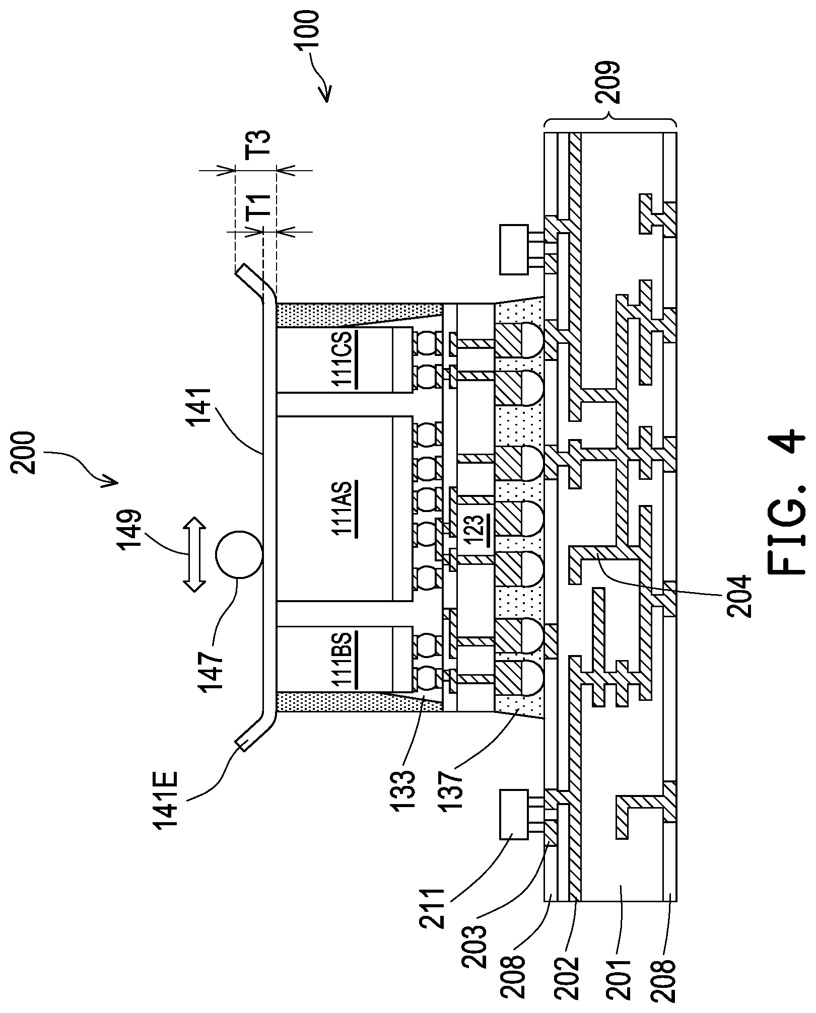 Patent US12100640 Figure 5 – High efficiency heat dissipation using thermal interface material film