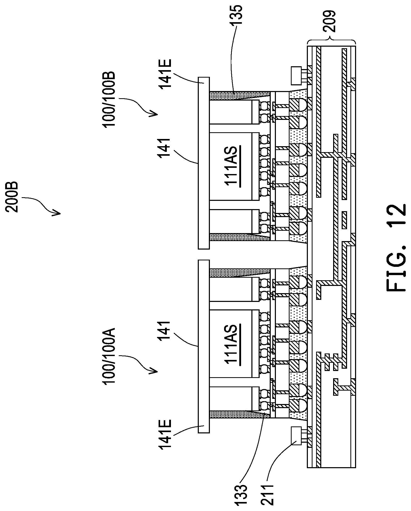 Patent US12100640 Figure 13 – High efficiency heat dissipation using thermal interface material film