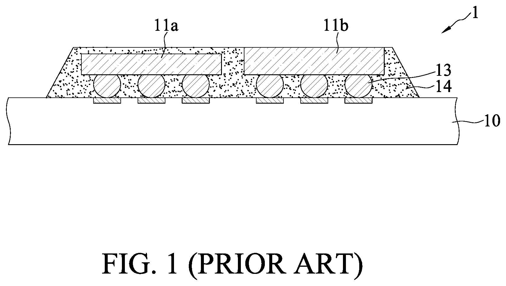 Patent US12100641 Figure 1 – Electronic package and method for manufacturing the same