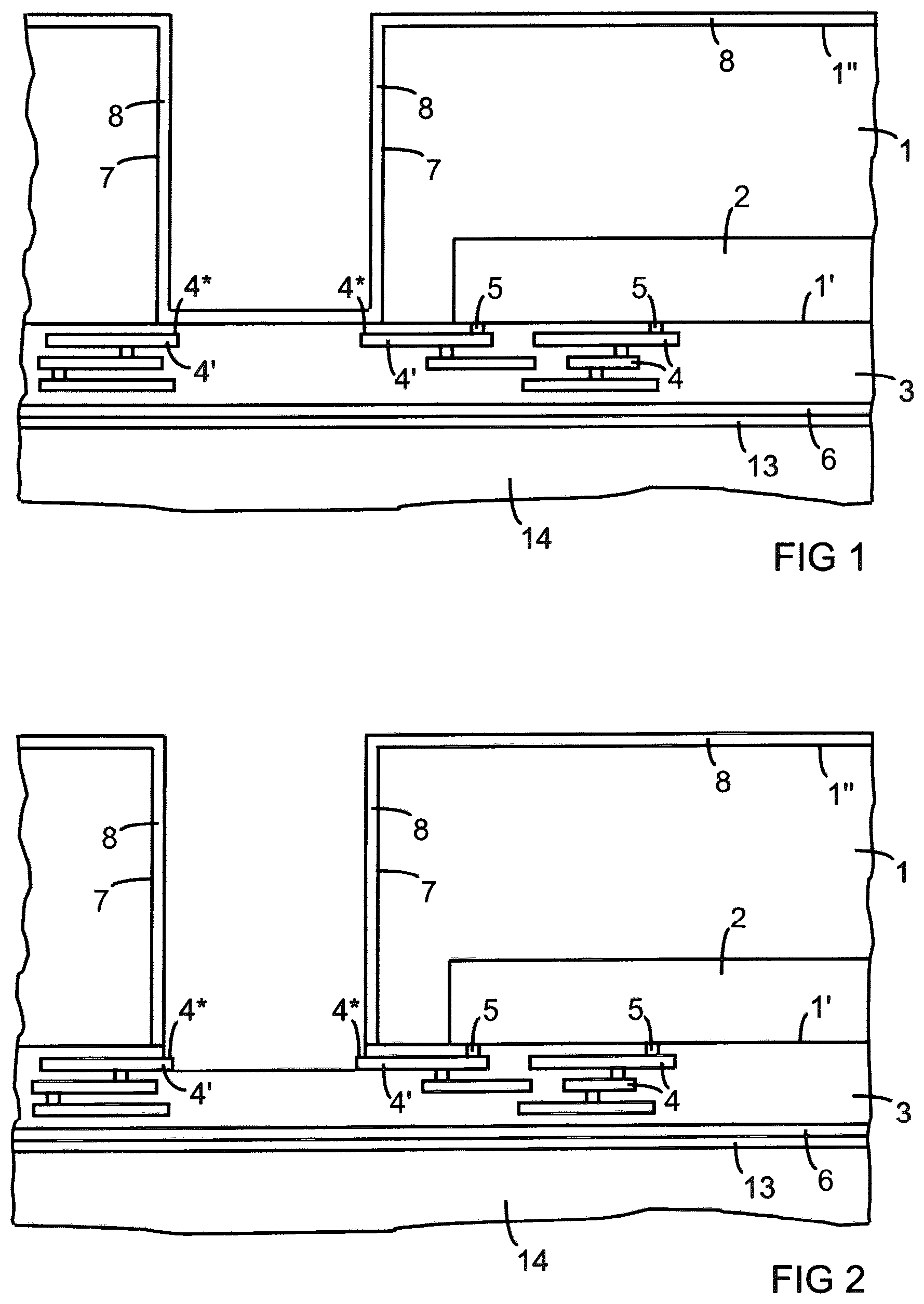 Patent US12100644 Figure 1 – Semiconductor device with through-substrate via and method of manufacturing a semiconductor device with through-substrate via