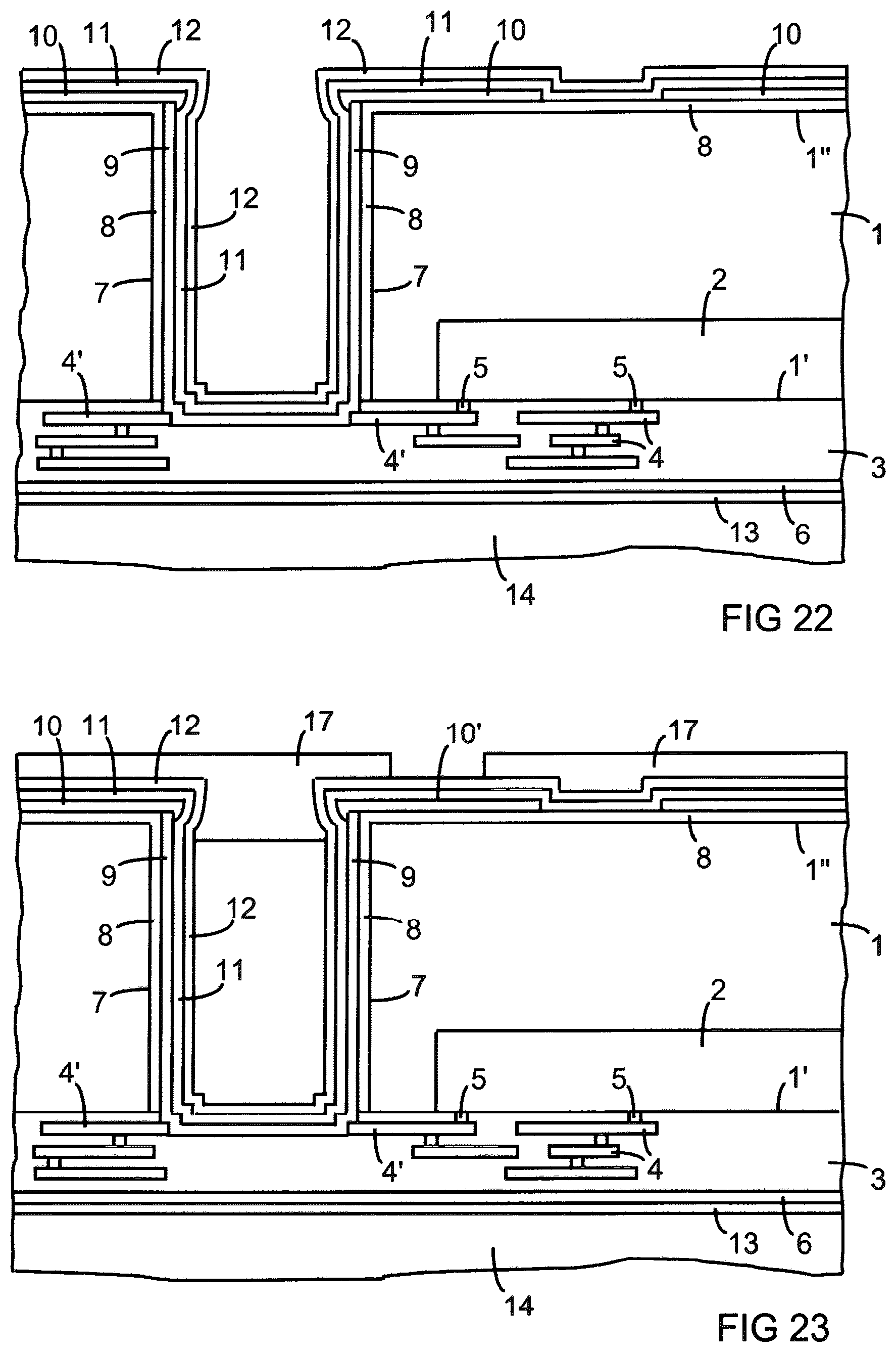 Patent US12100644 Figure 12 – Semiconductor device with through-substrate via and method of manufacturing a semiconductor device with through-substrate via