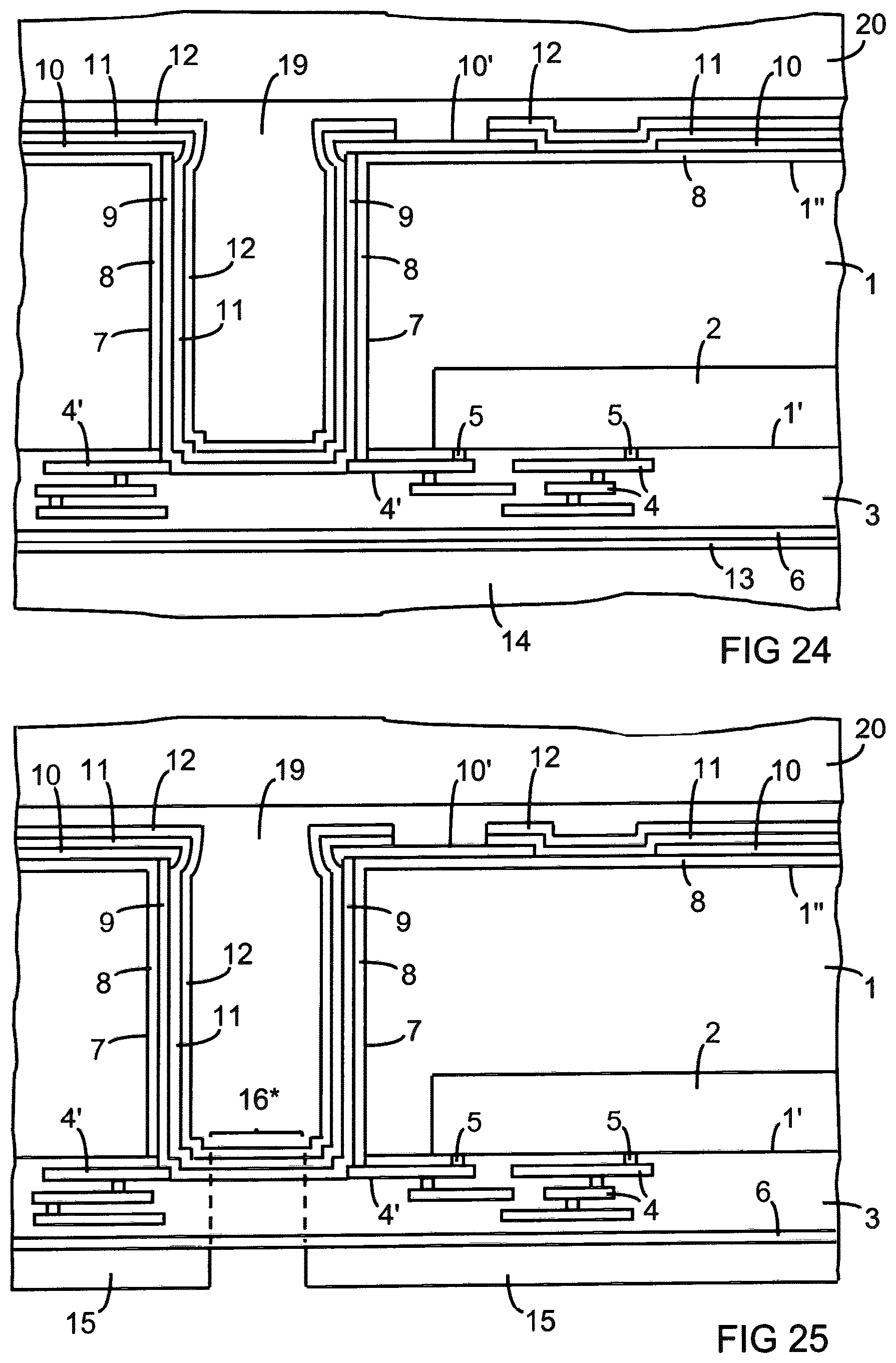 Patent US12100644 Figure 13 – Semiconductor device with through-substrate via and method of manufacturing a semiconductor device with through-substrate via