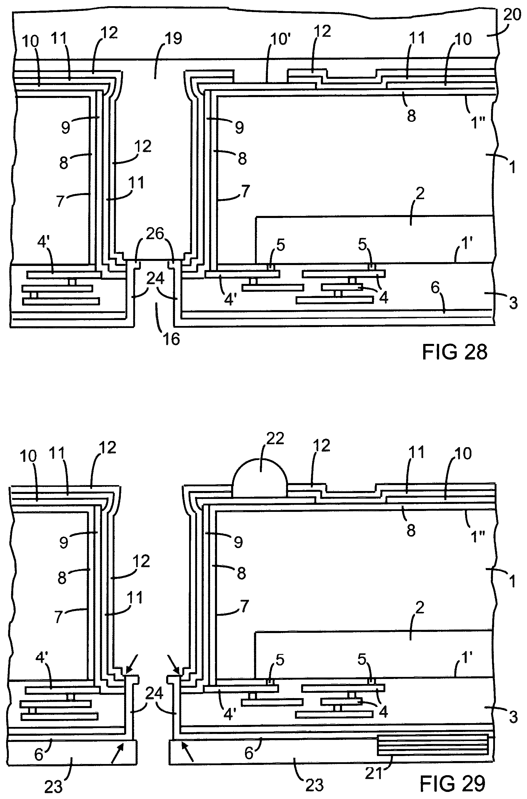 Patent US12100644 Figure 15 – Semiconductor device with through-substrate via and method of manufacturing a semiconductor device with through-substrate via