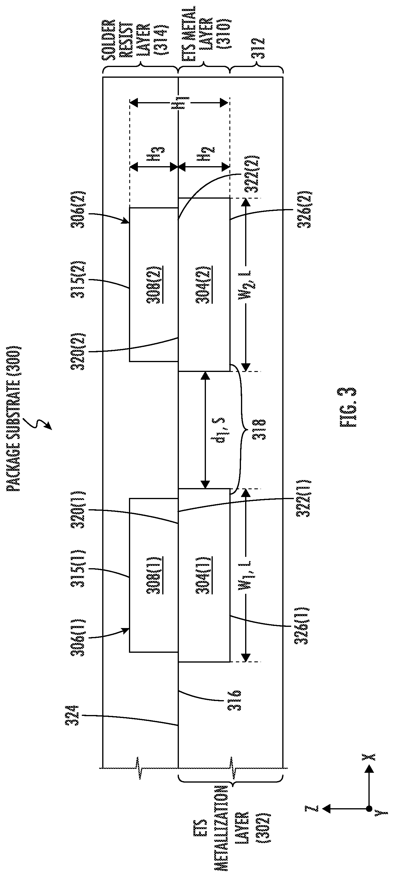 Patent US12100645 Figure 4 – Integrated circuit (IC) package employing added metal for embedded metal traces in ETS-based substrate for reduced signal path impedance, and related fabrication methods