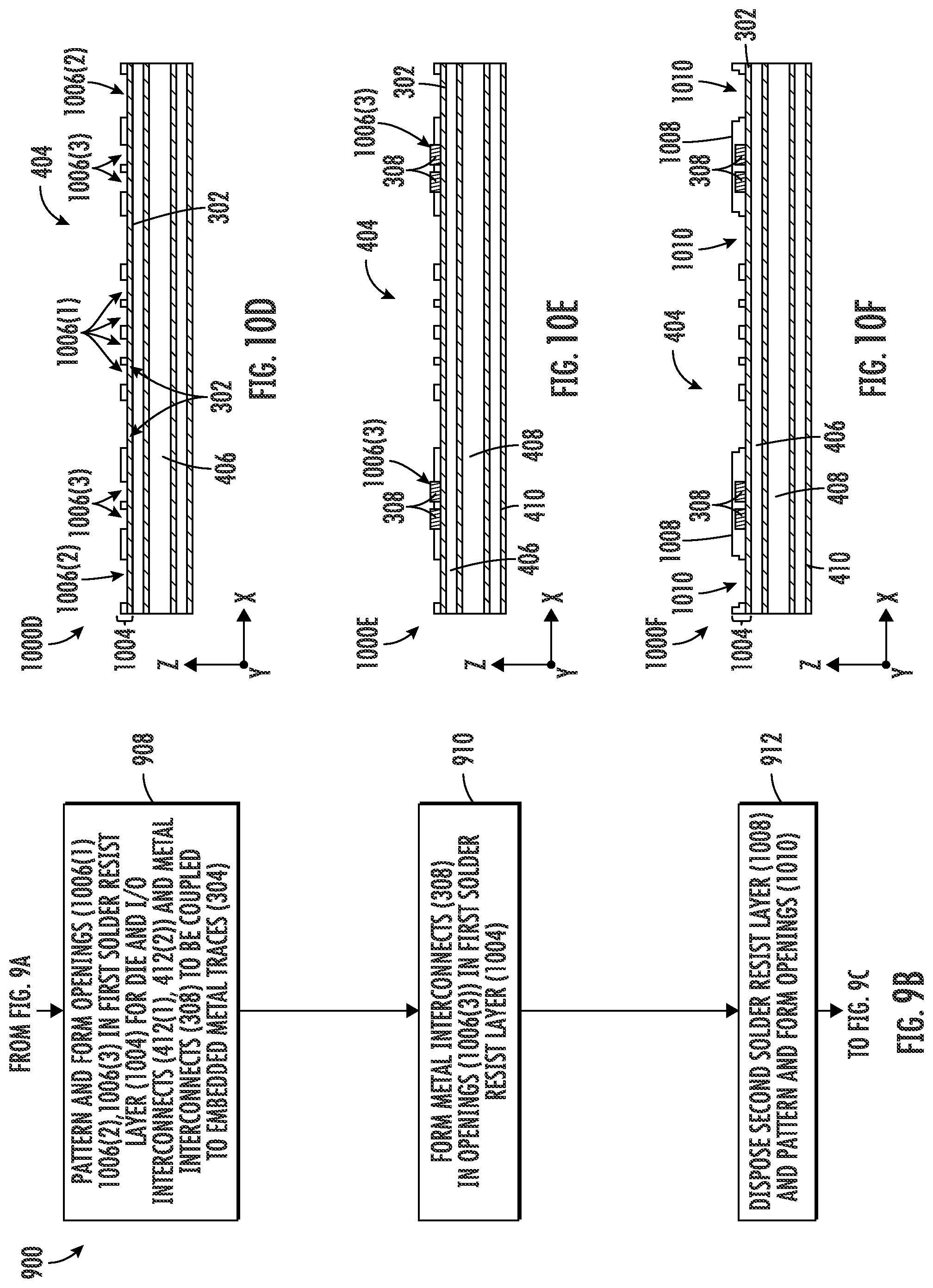 Patent US12100645 Figure 12 – Integrated circuit (IC) package employing added metal for embedded metal traces in ETS-based substrate for reduced signal path impedance, and related fabrication methods