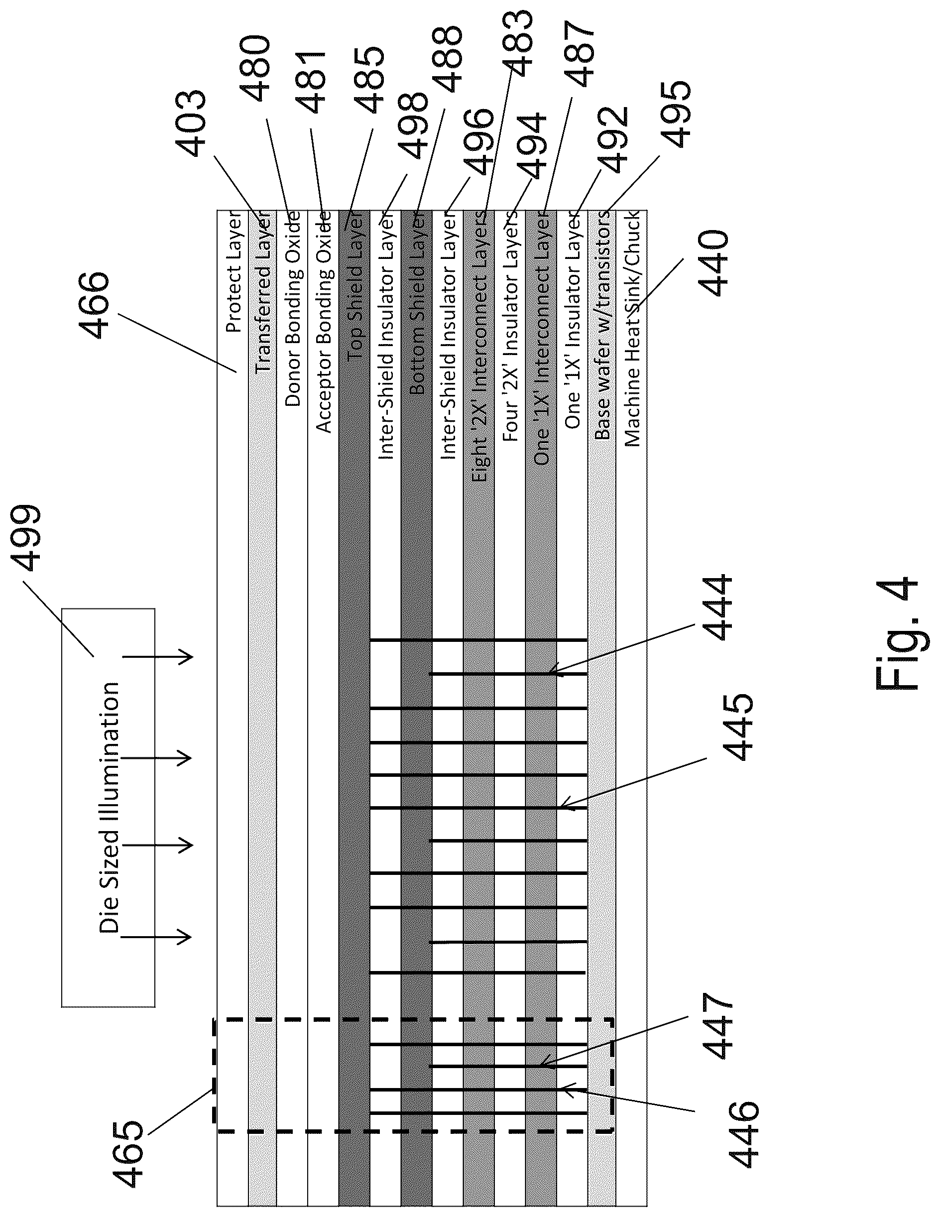 Patent US12100646 Figure 5 – 3D semiconductor device and structure with metal layers