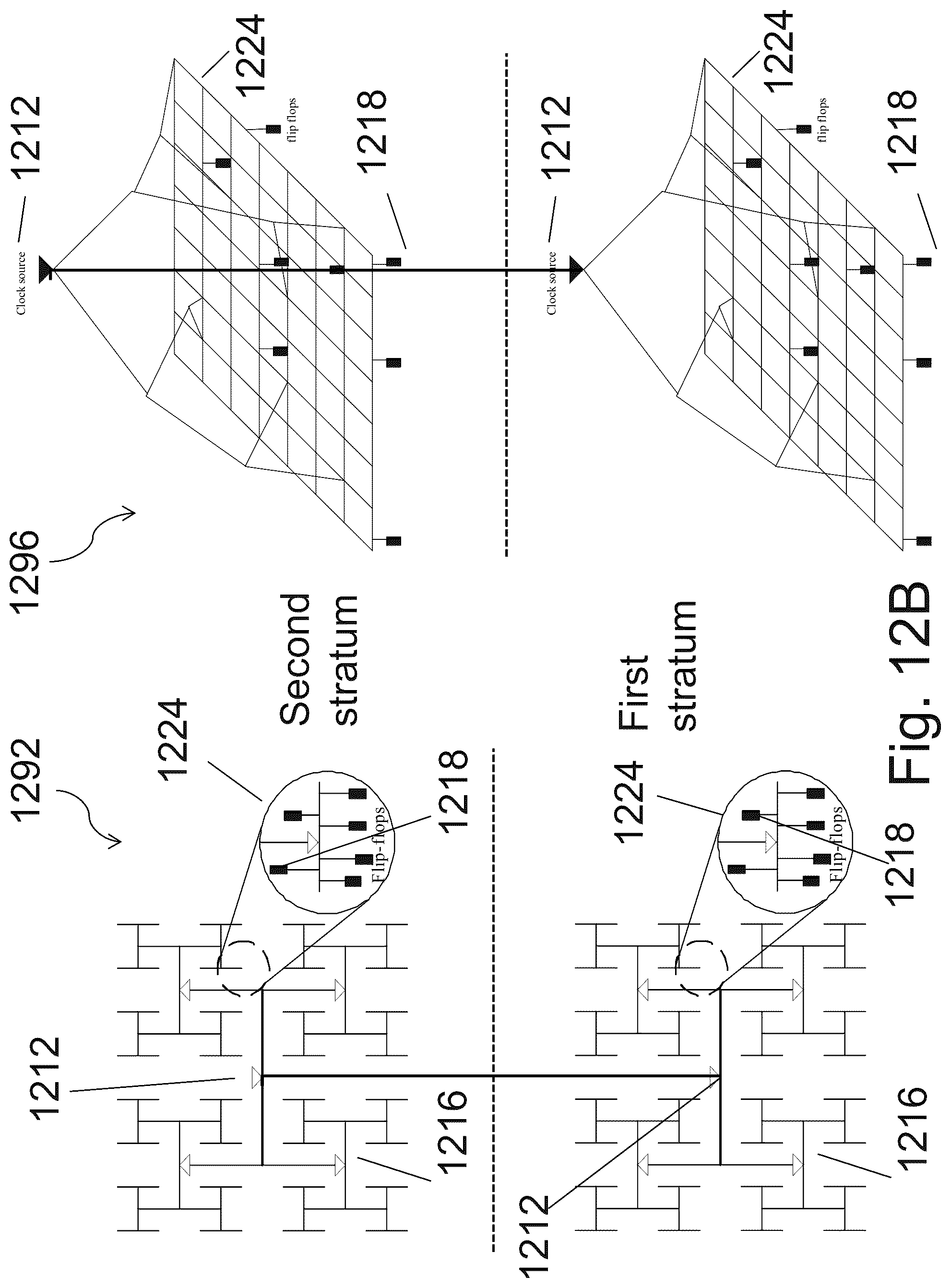 Patent US12100646 Figure 19 – 3D semiconductor device and structure with metal layers