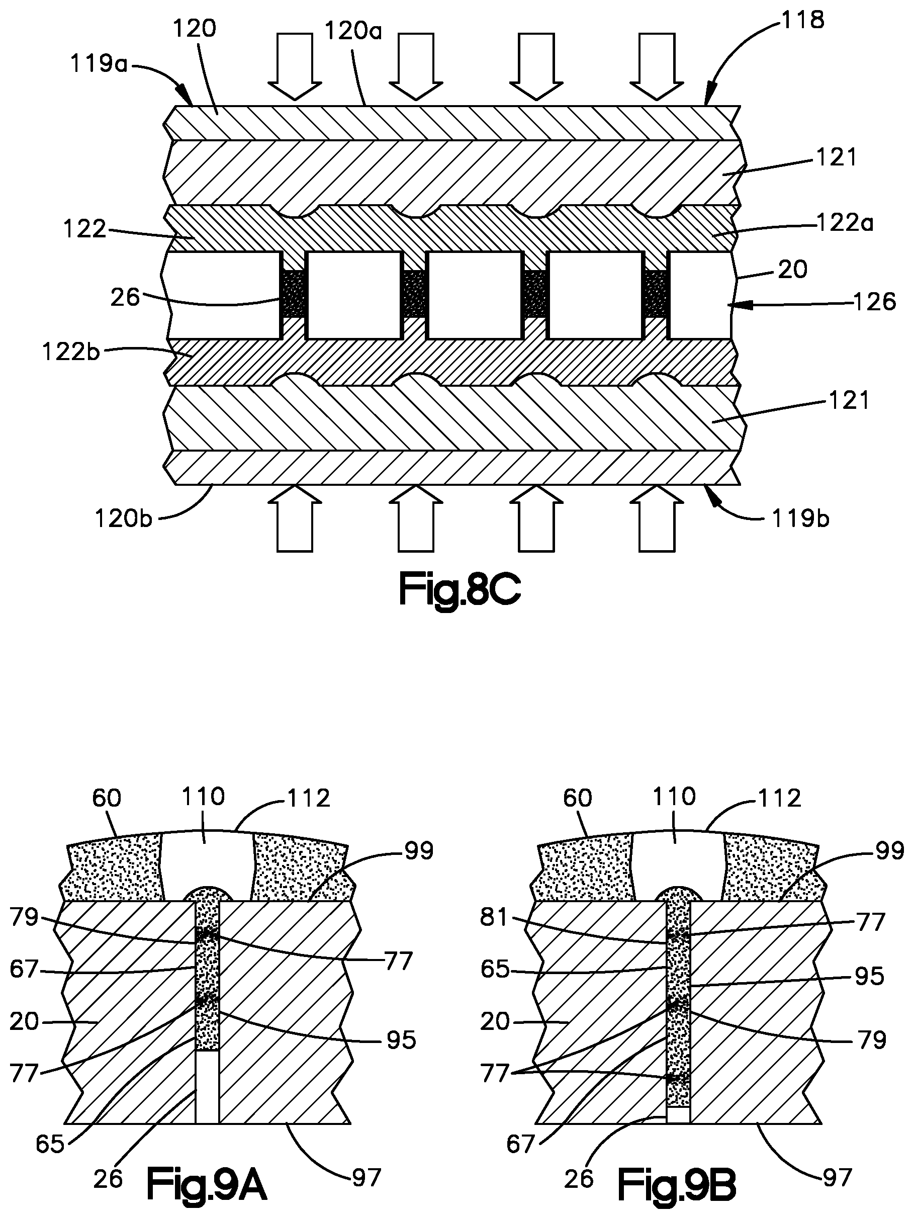 Patent US12100647 Figure 6 – Electrically conductive vias and methods for producing same