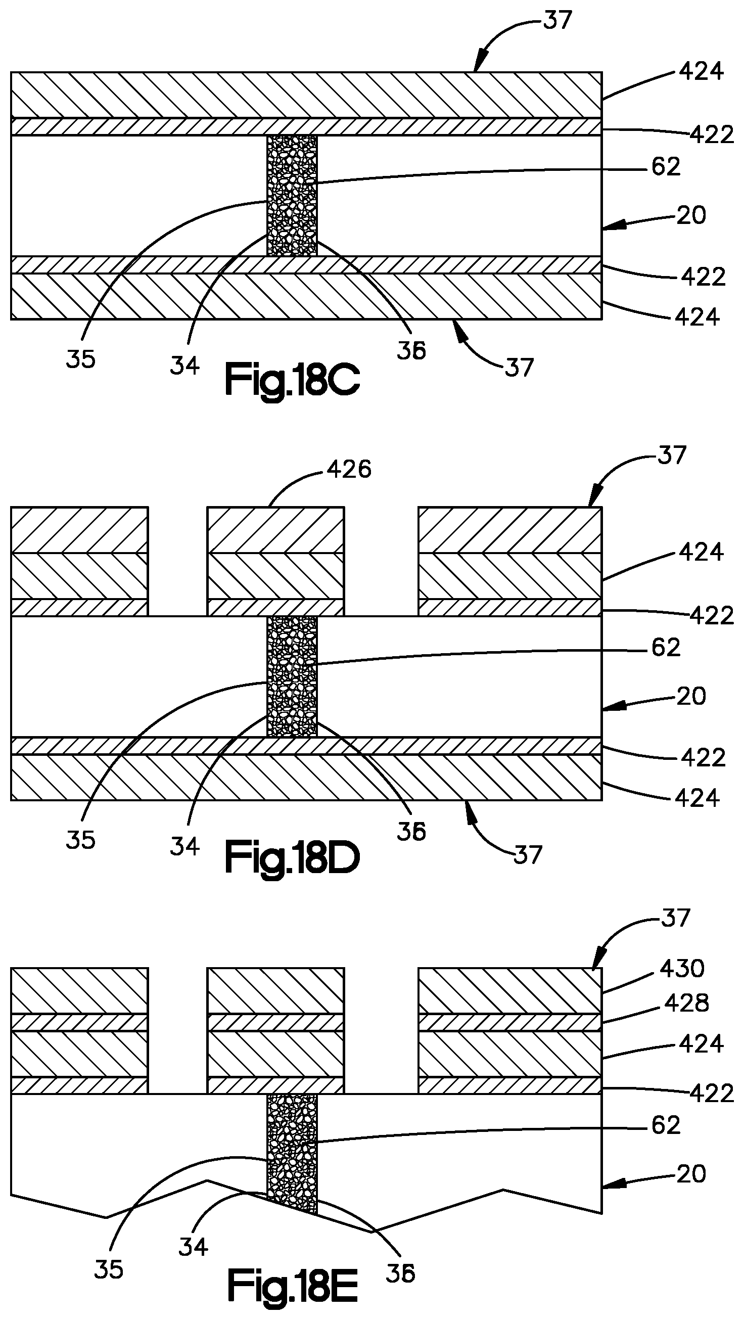Patent US12100647 Figure 12 – Electrically conductive vias and methods for producing same