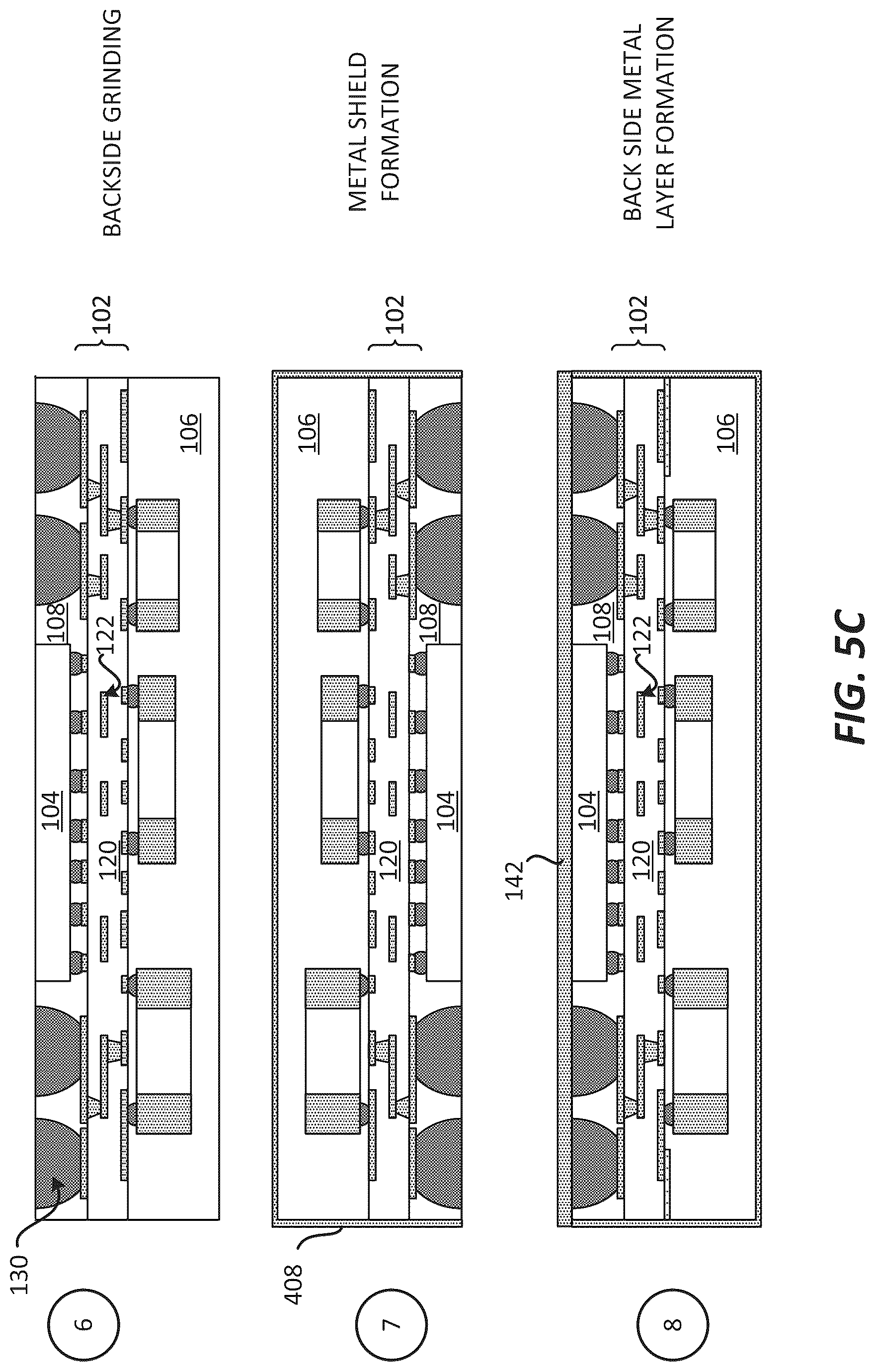 Patent US12100649 Figure 7 – Package comprising an integrated device with a back side metal layer