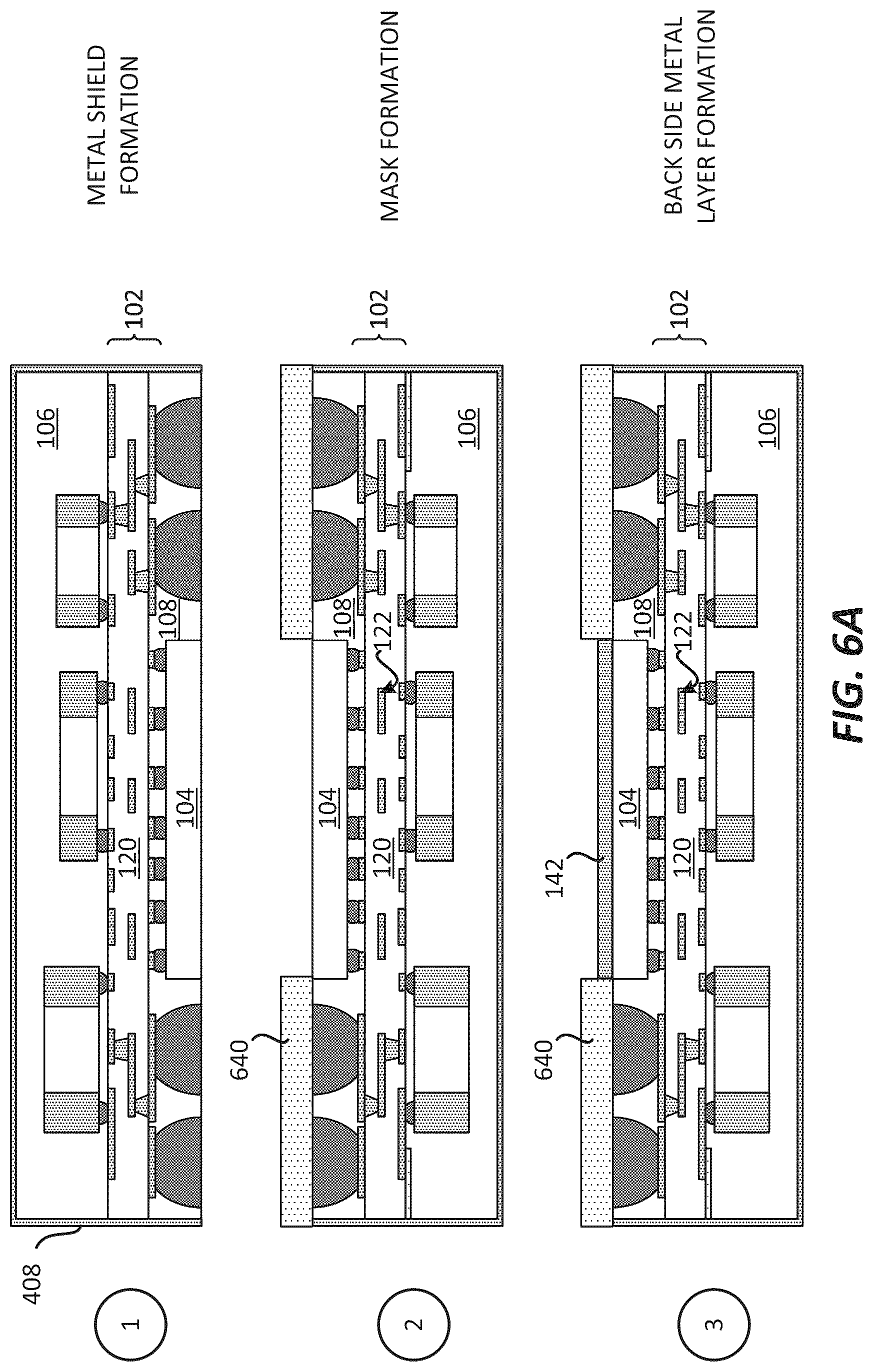 Patent US12100649 Figure 10 – Package comprising an integrated device with a back side metal layer