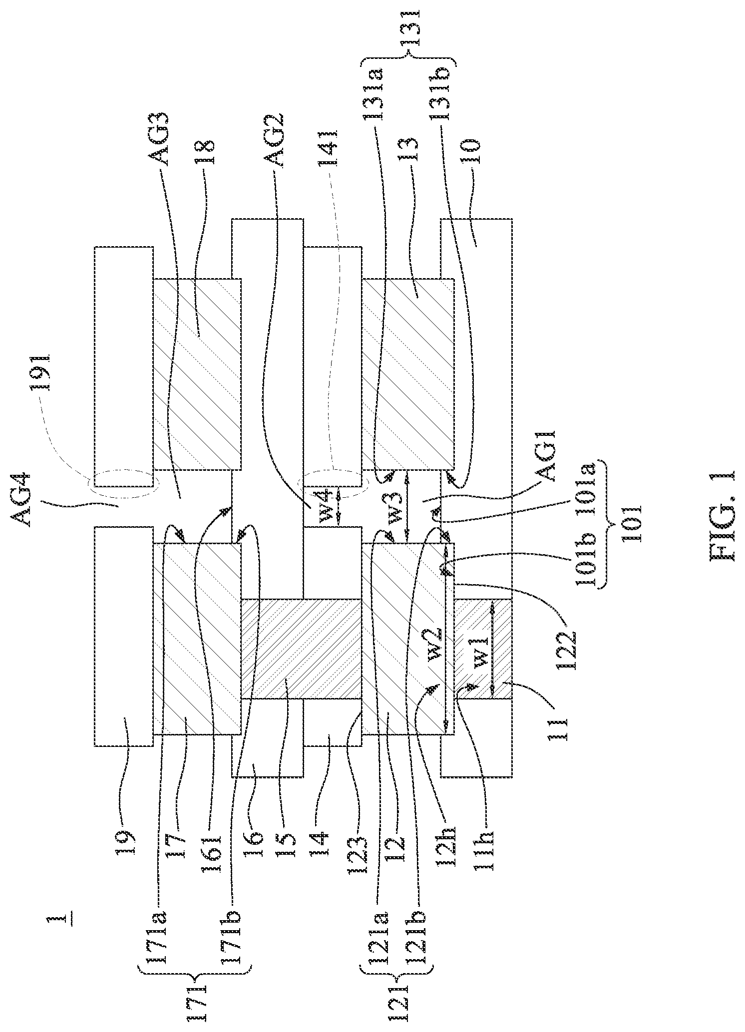 Patent US12100650 Figure 1 – Semiconductor device having a carbon containing insulation layer formed under the source/drain