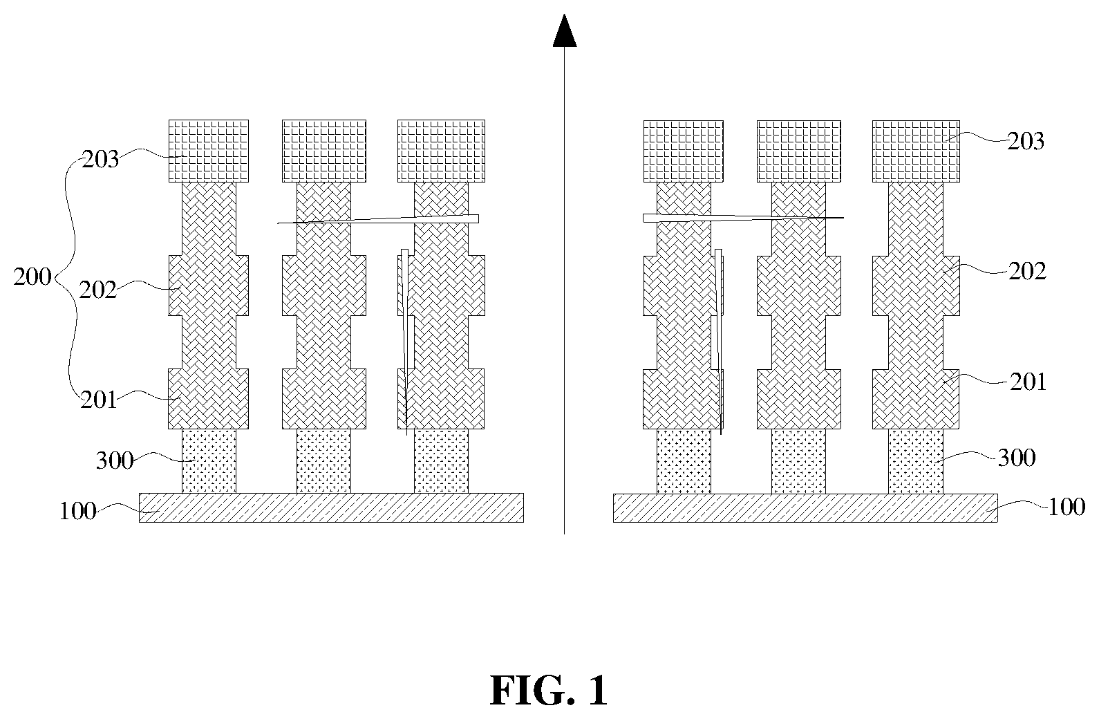 Patent US12100654 Figure 1 – Storage device, semiconductor structure and method for forming same