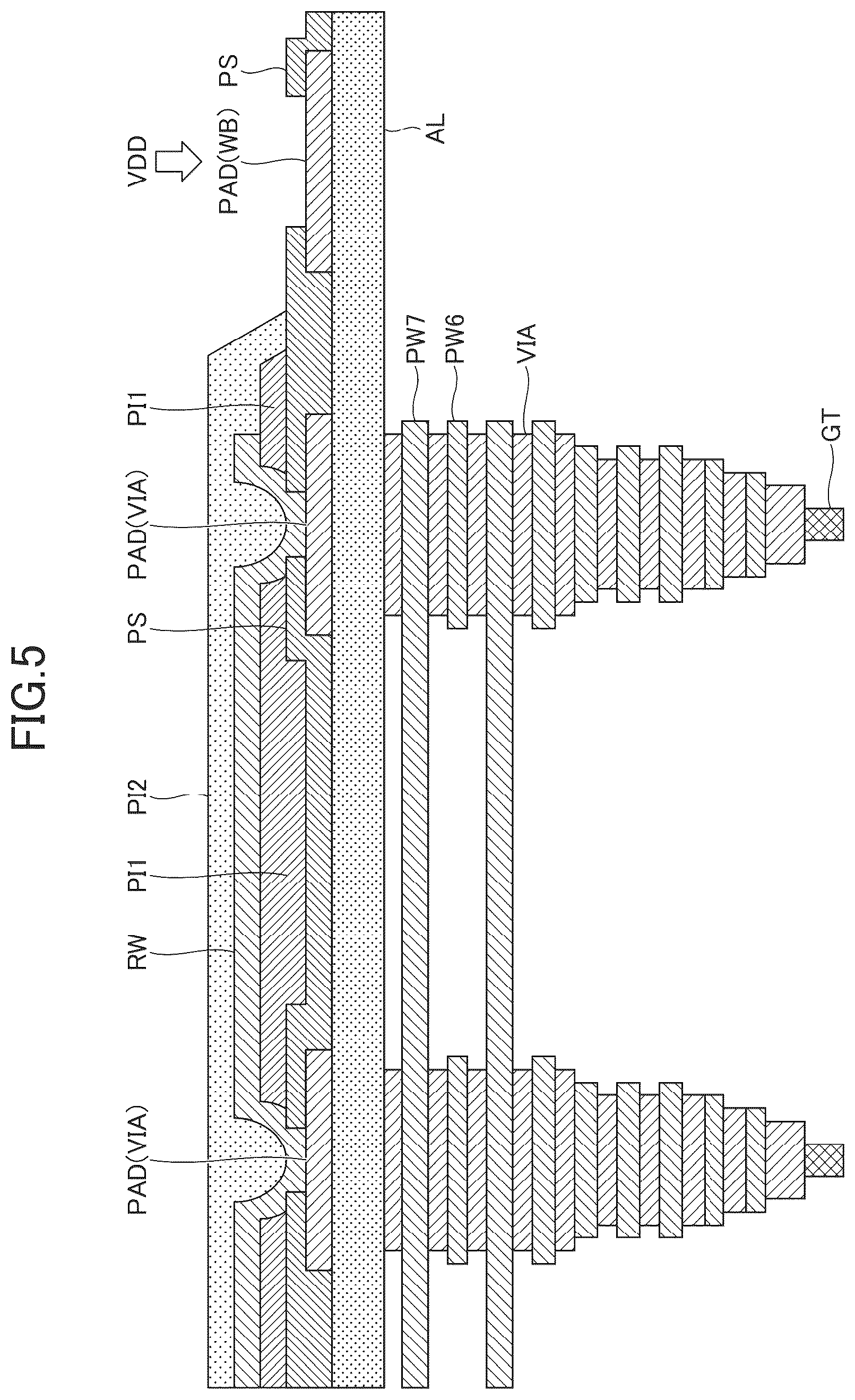 Patent US12100659 Figure 5 – Power supply conductive trace structure of semiconductor device and power supply conductive trace layout method of semiconductor device