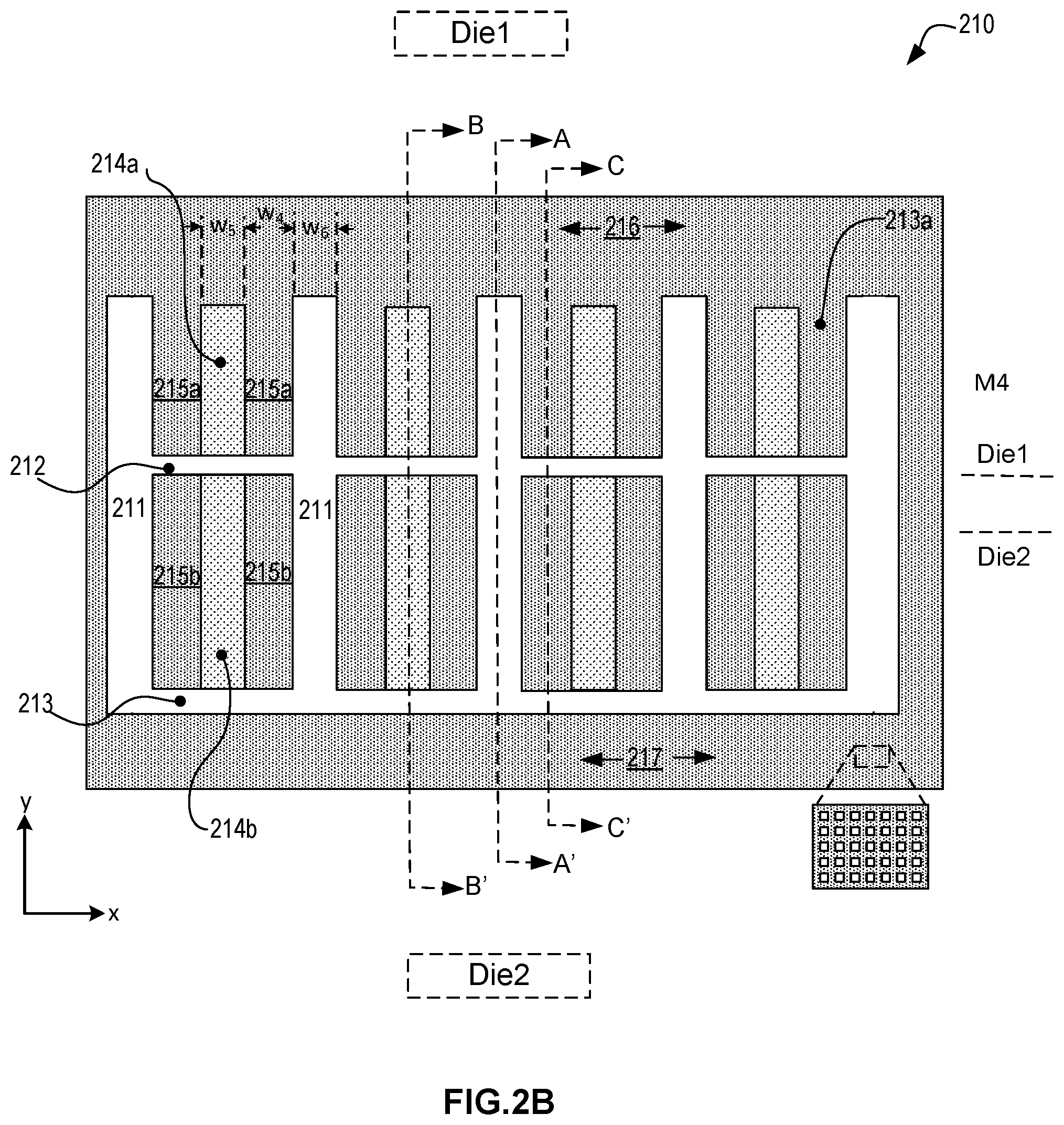 Patent US12100662 Figure 3 – Power-forwarding bridge for inter-chip data signal transfer