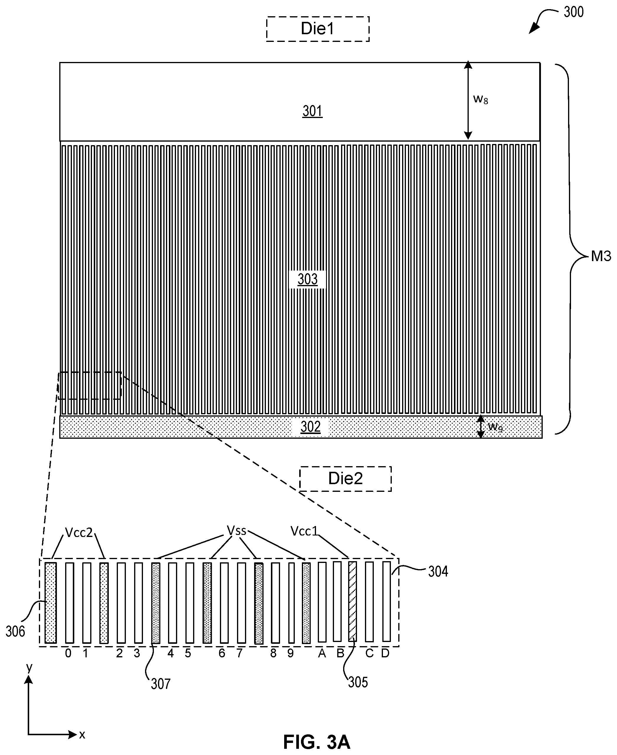 Patent US12100662 Figure 4 – Power-forwarding bridge for inter-chip data signal transfer