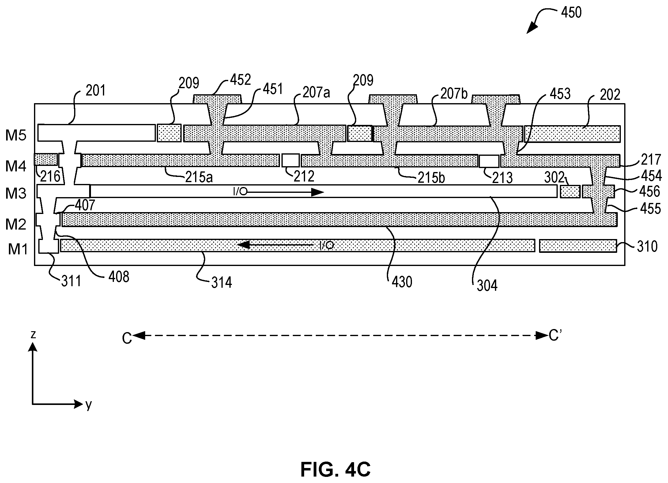 Patent US12100662 Figure 7 – Power-forwarding bridge for inter-chip data signal transfer