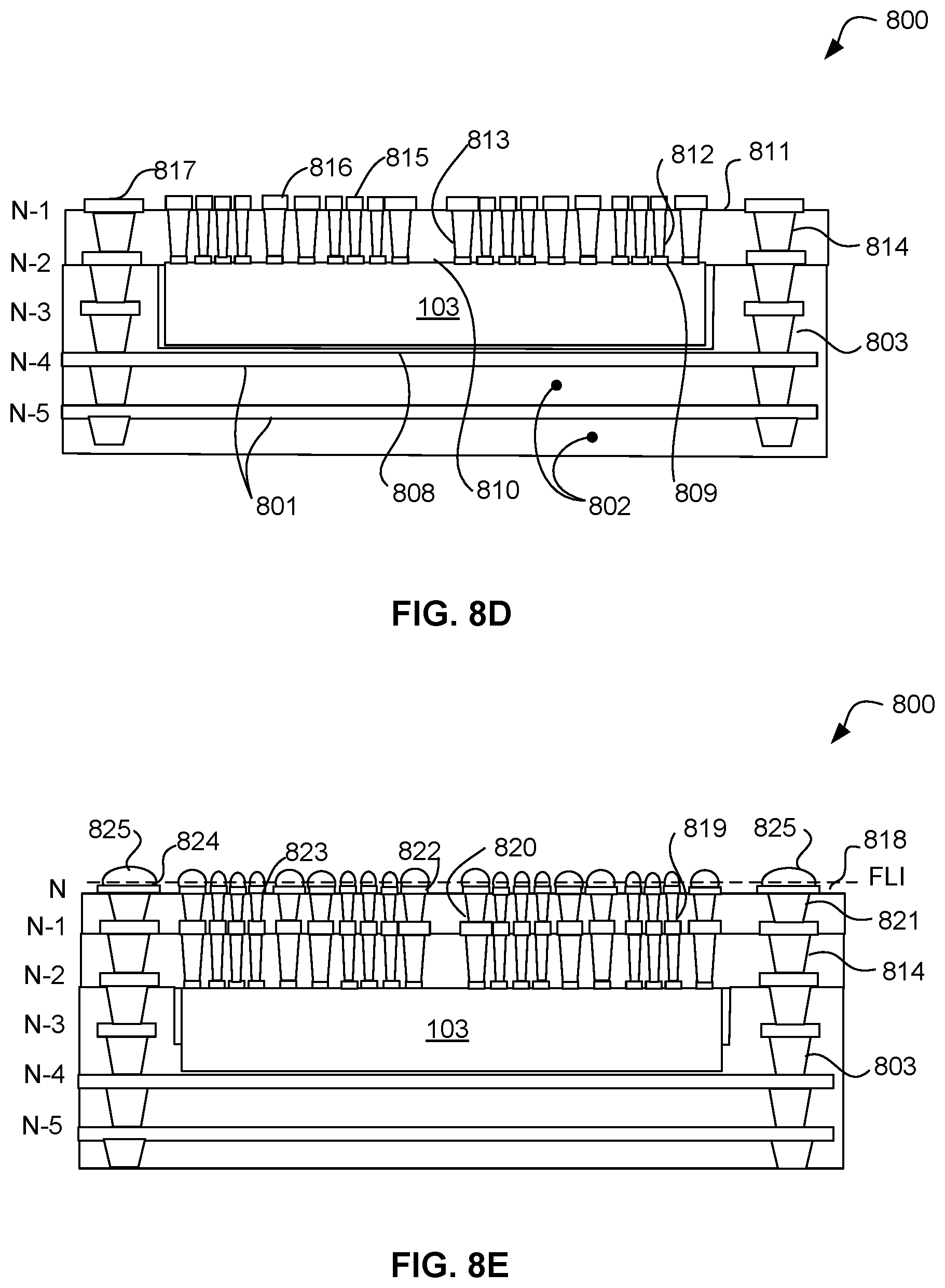Patent US12100662 Figure 12 – Power-forwarding bridge for inter-chip data signal transfer