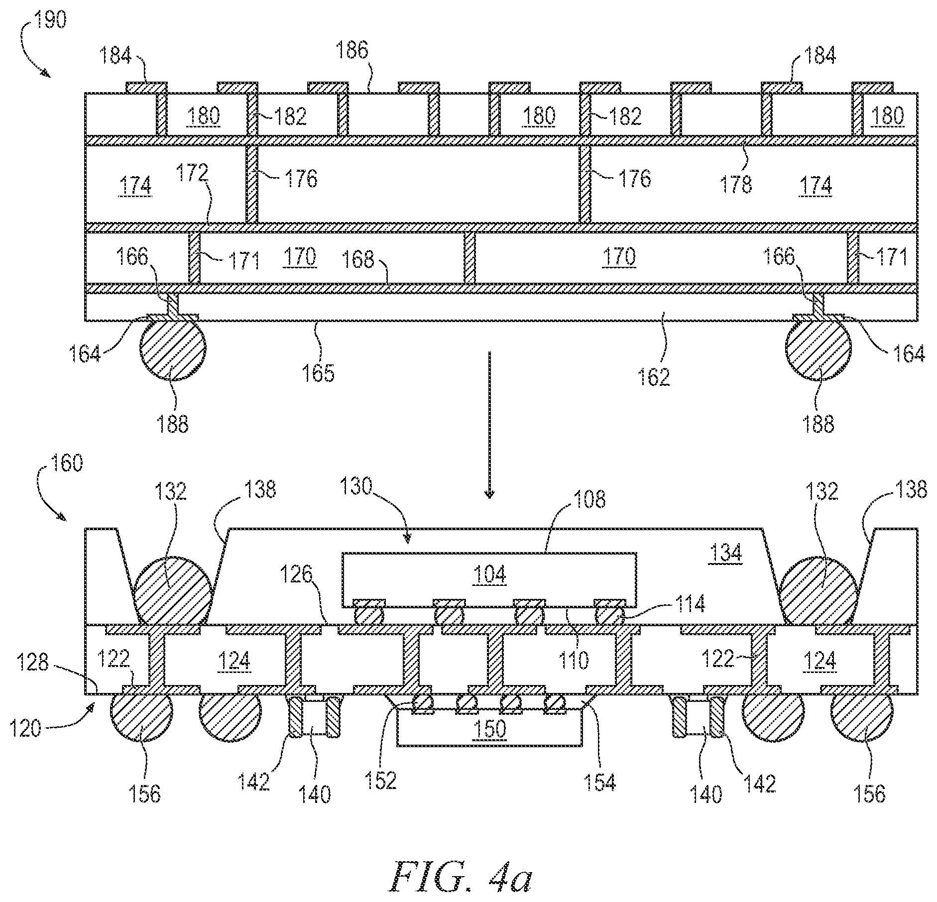 Patent US12100663 Figure 7 – Semiconductor device and method of integrating RF antenna interposer with semiconductor package