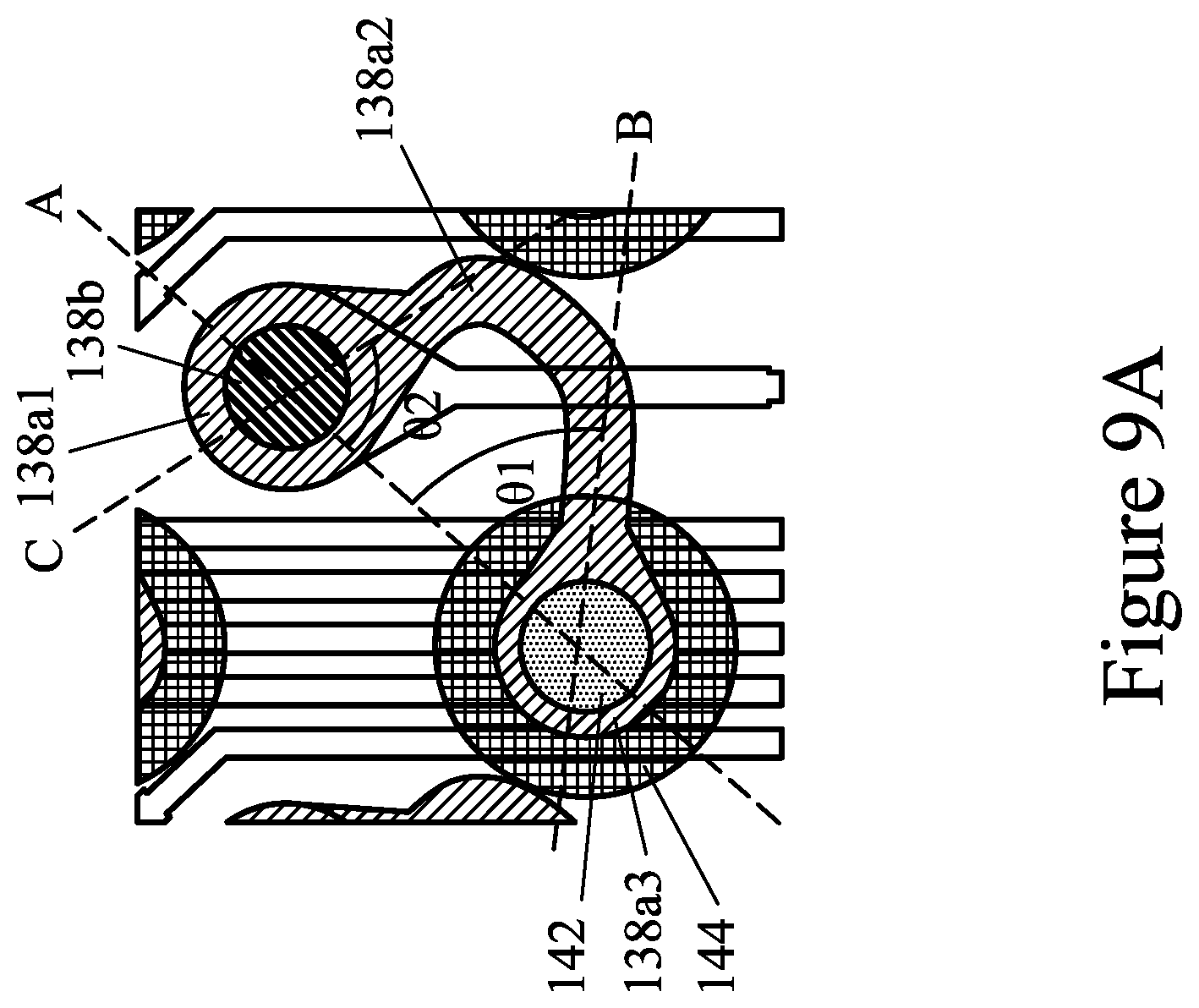 Patent US12100664 Figure 9 – Semiconductor device with curved conductive lines and method of forming the same