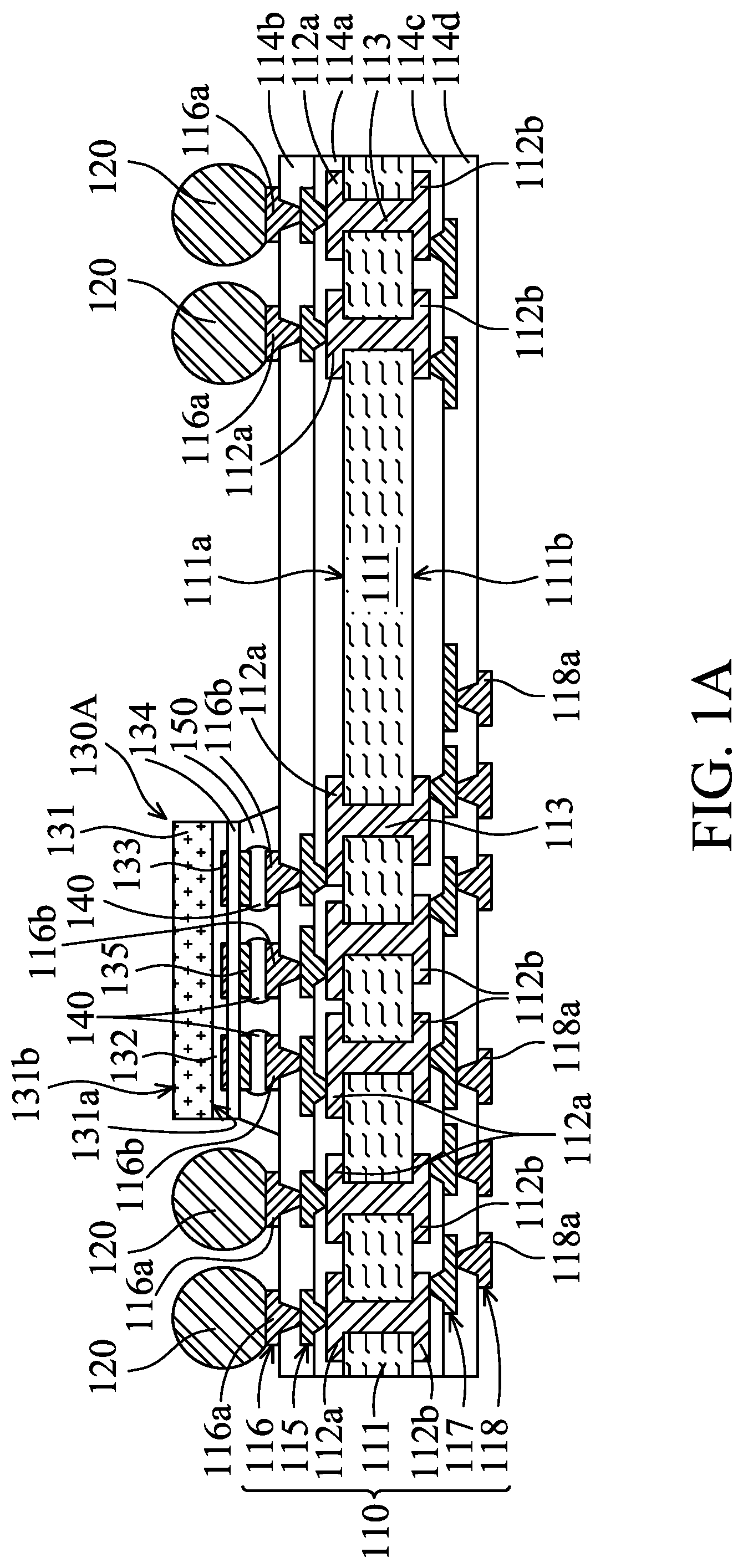 Patent US12100666 — Method for forming chip package structure — Figure 1