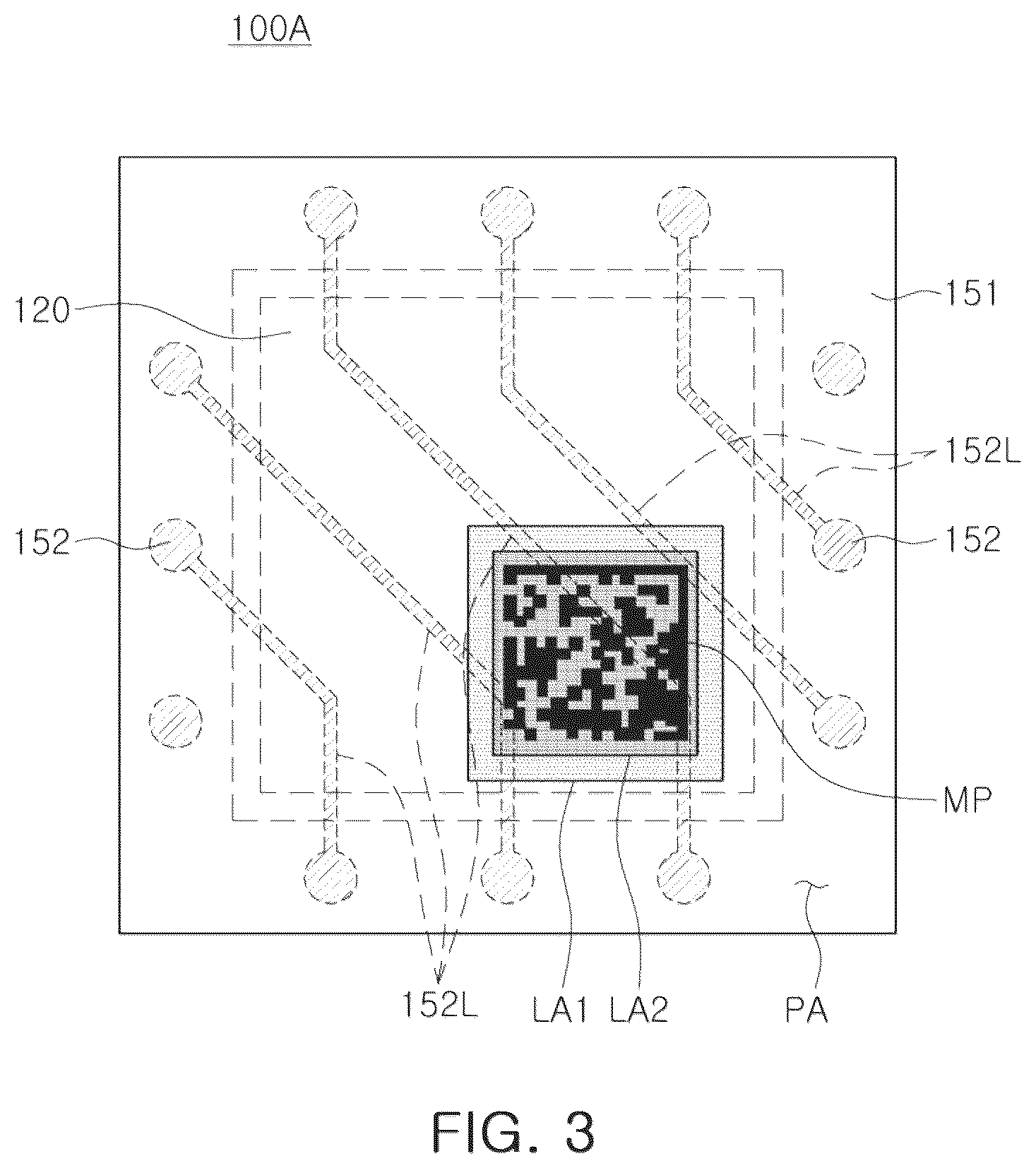 Patent US12100668 Figure 3 – Semiconductor package