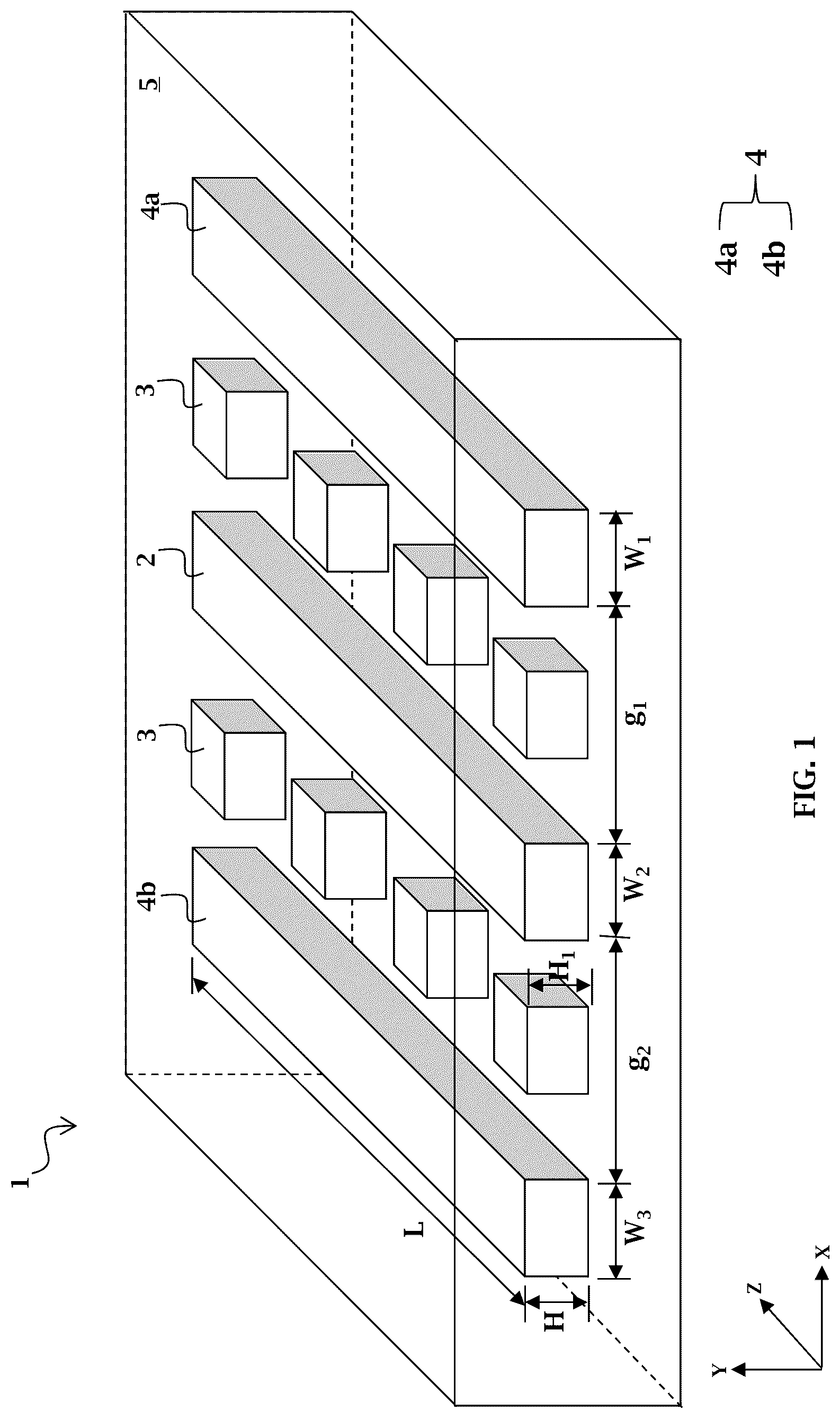 Patent US12100675 Figure 1 – Transmission line structures for three-dimensional integrated circuit and the methods thereof