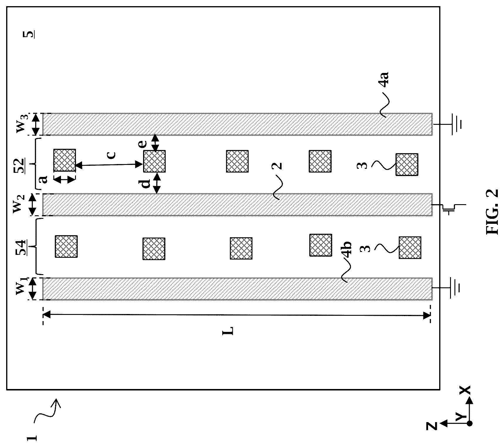 Patent US12100675 Figure 2 – Transmission line structures for three-dimensional integrated circuit and the methods thereof