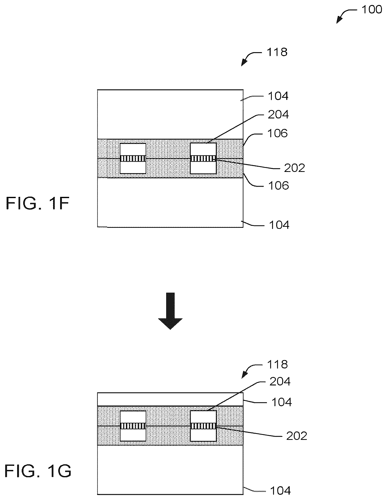 Patent US12100676 Figure 2 – Low temperature bonded structures