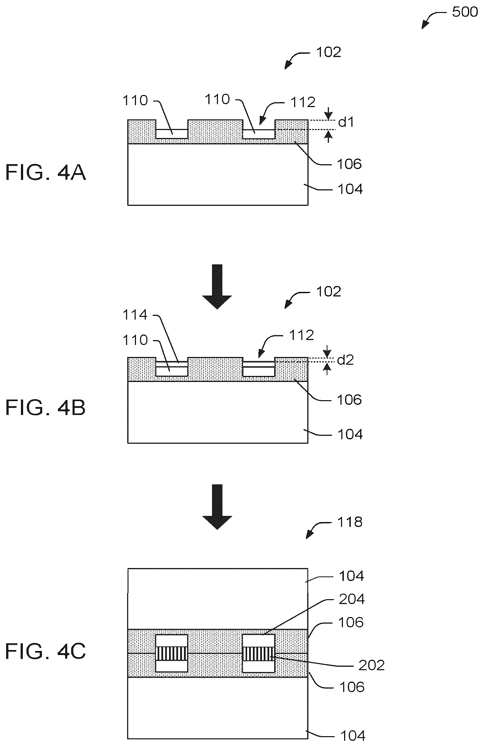 Patent US12100676 Figure 5 – Low temperature bonded structures
