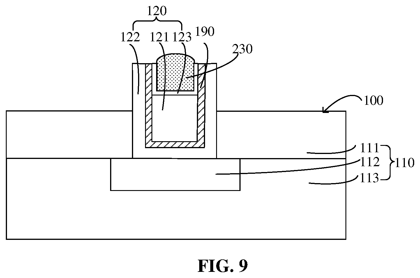 Patent US12100680 Figure 9 – Semiconductor structure and method for preparing same