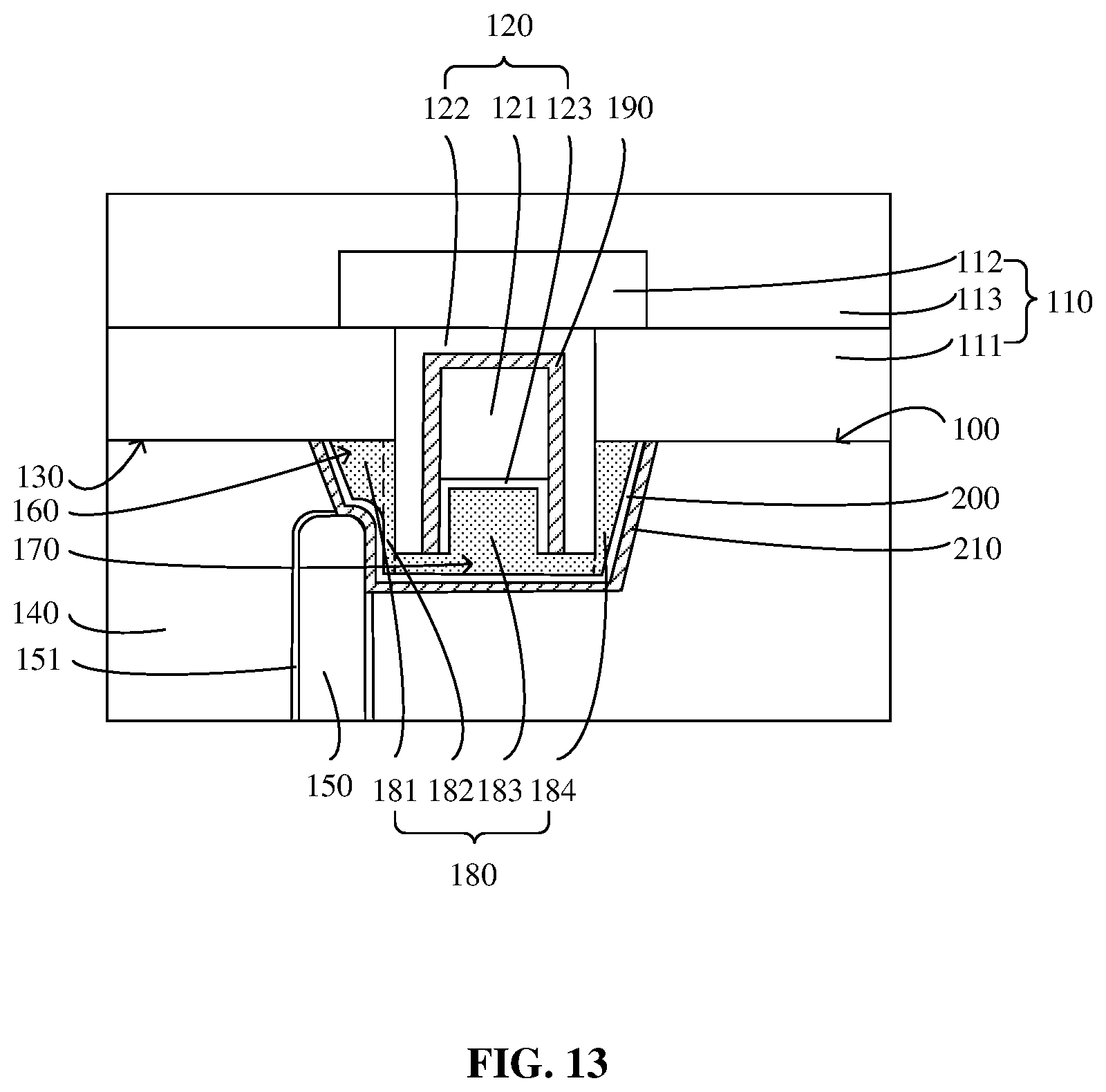 Patent US12100680 Figure 13 – Semiconductor structure and method for preparing same