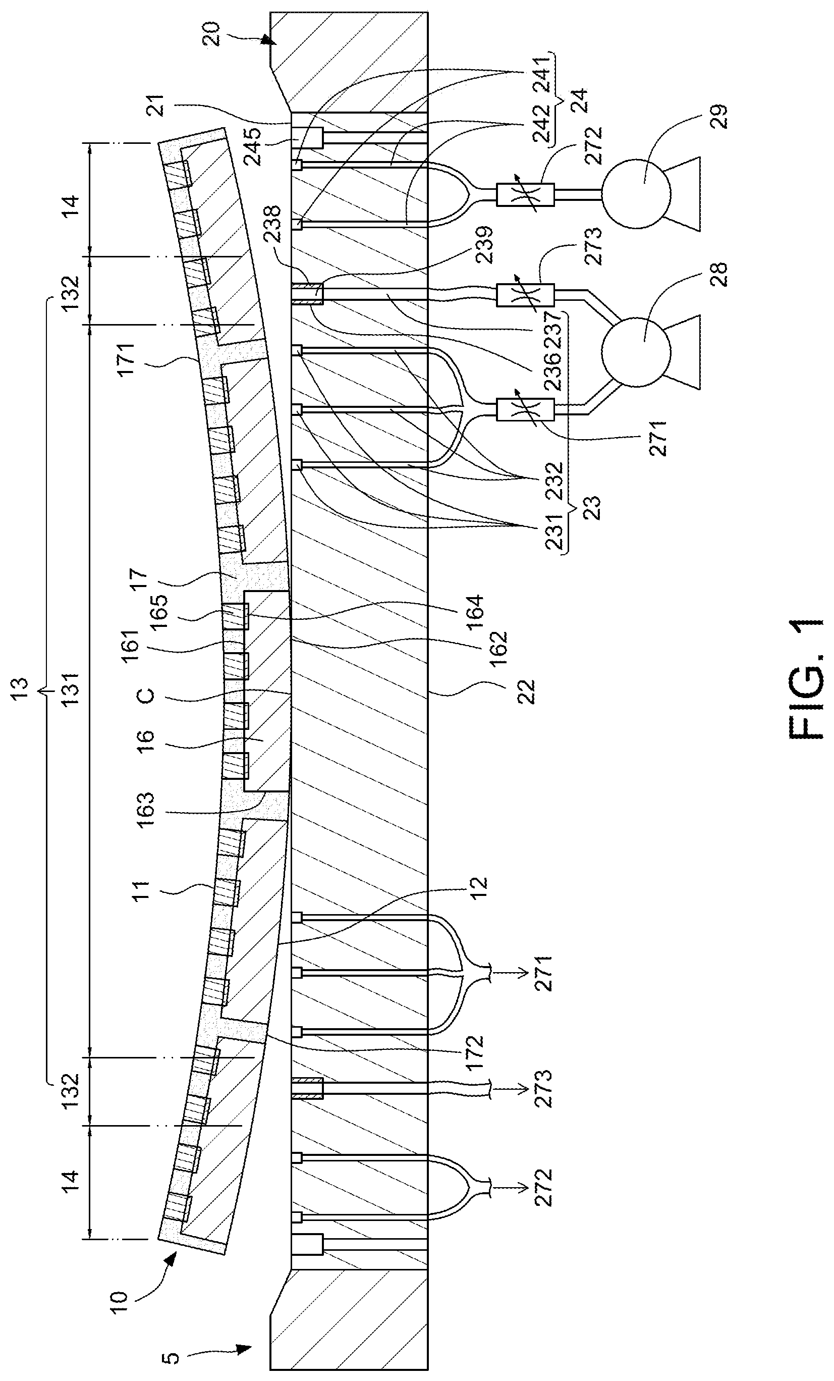 Patent US12100686 Figure 1 – Method for manufacturing semiconductor package structure and semiconductor manufacturing apparatus