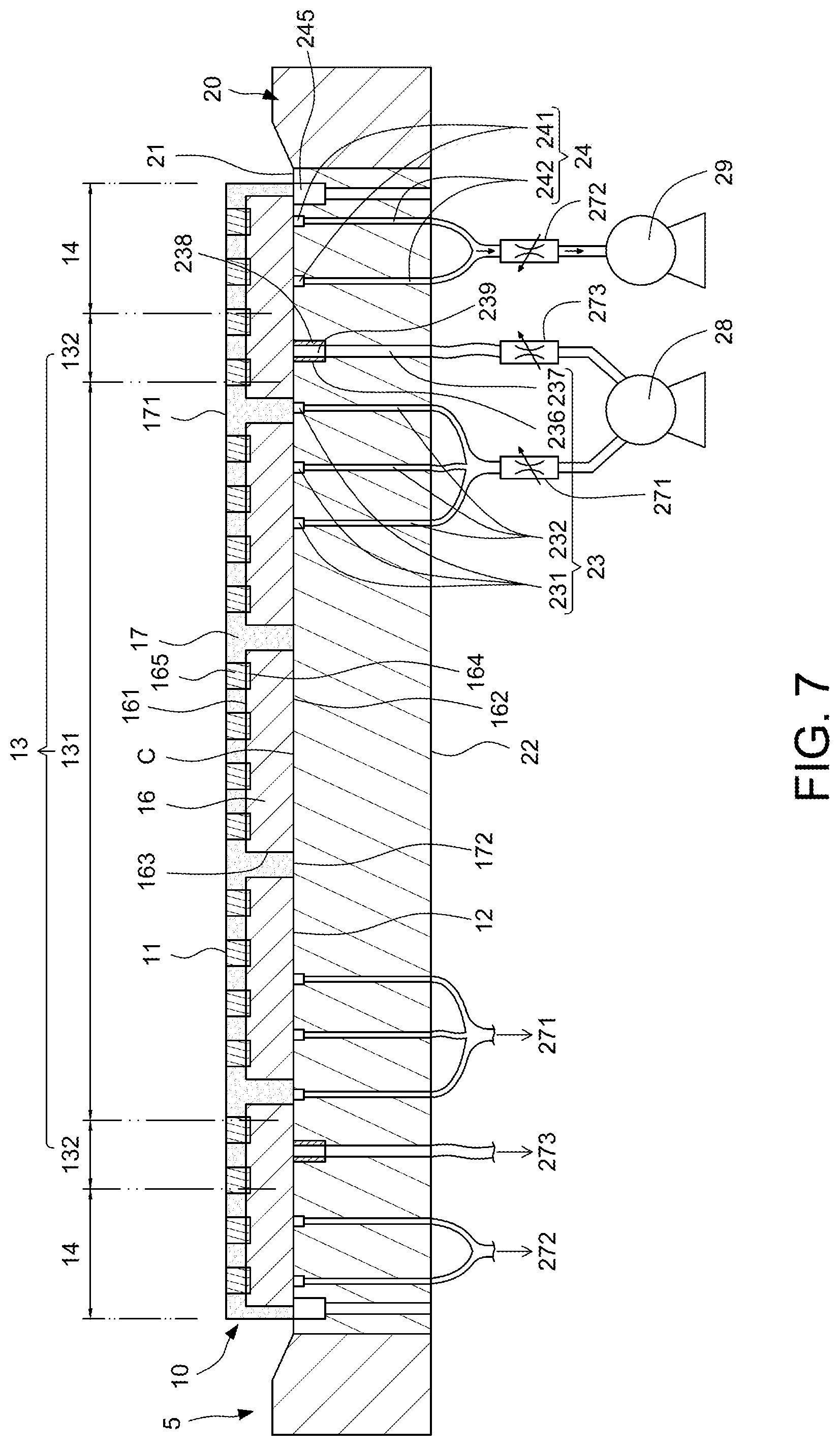 Patent US12100686 Figure 7 – Method for manufacturing semiconductor package structure and semiconductor manufacturing apparatus