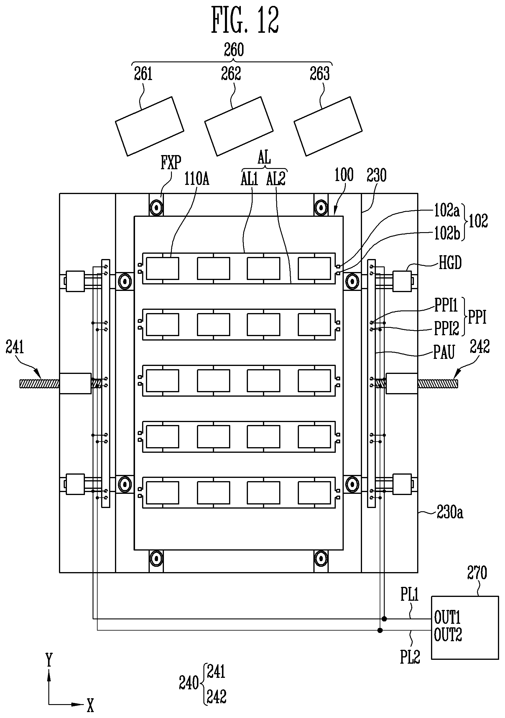 Patent US12100689 Figure 17 – Apparatus and method for manufacturing light-emitting display device