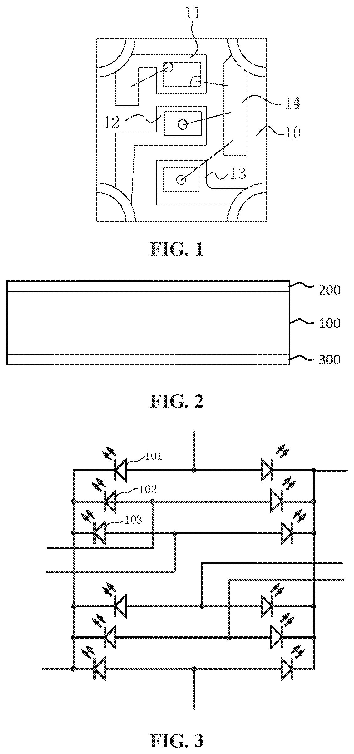 Patent US12100690 Figure 1 – LED display unit group and display panel