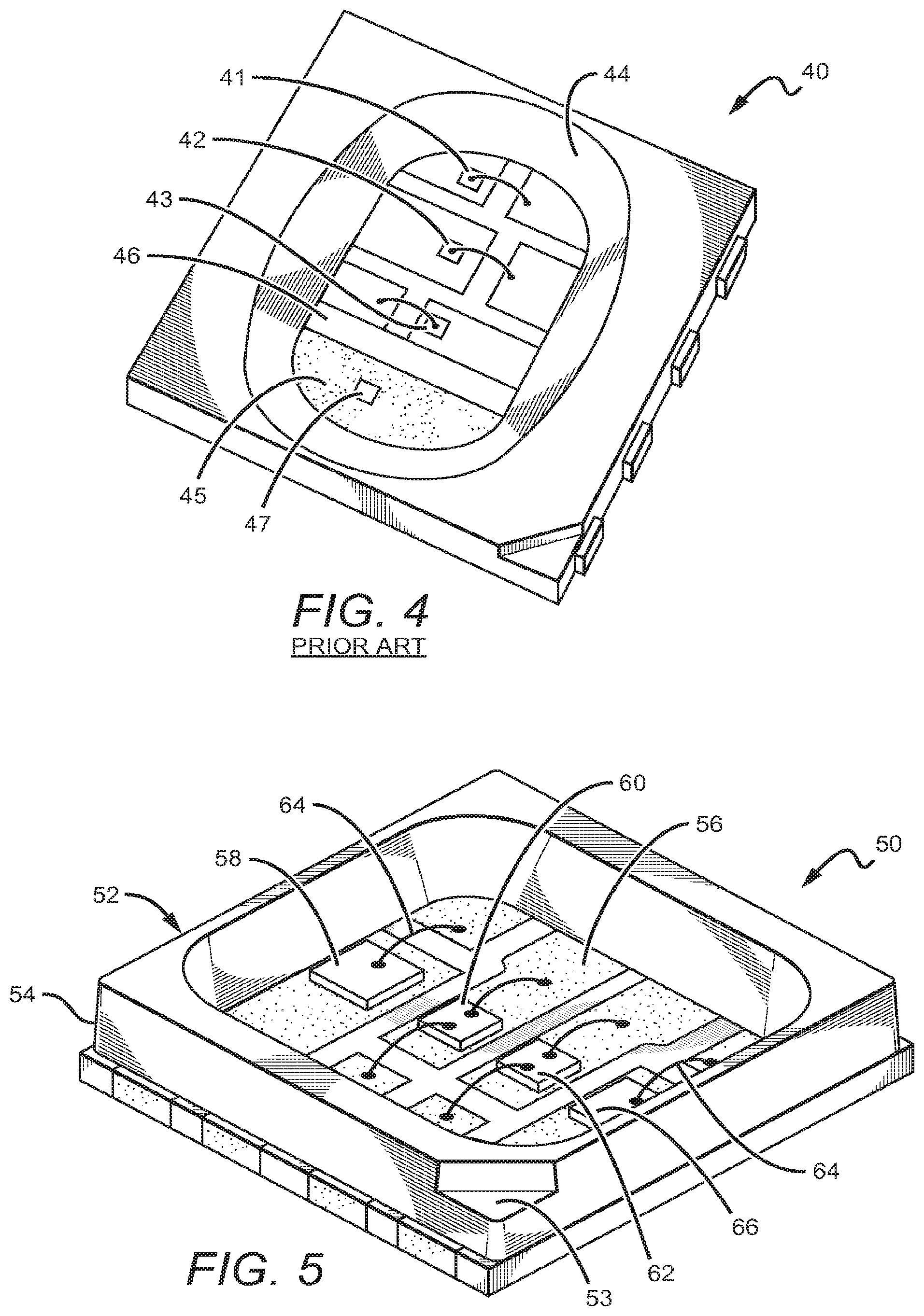 Patent US12100693 Figure 2 – RGB LED package with BSY emitter