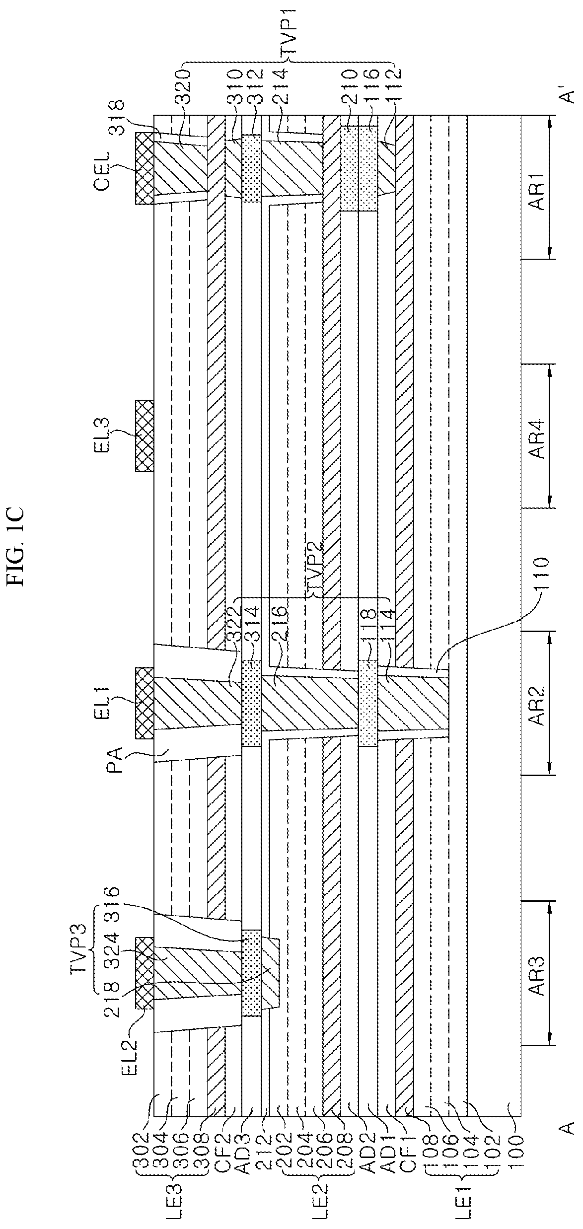Patent US12100695 Figure 3 – Light emitting device including multiple light emitting parts