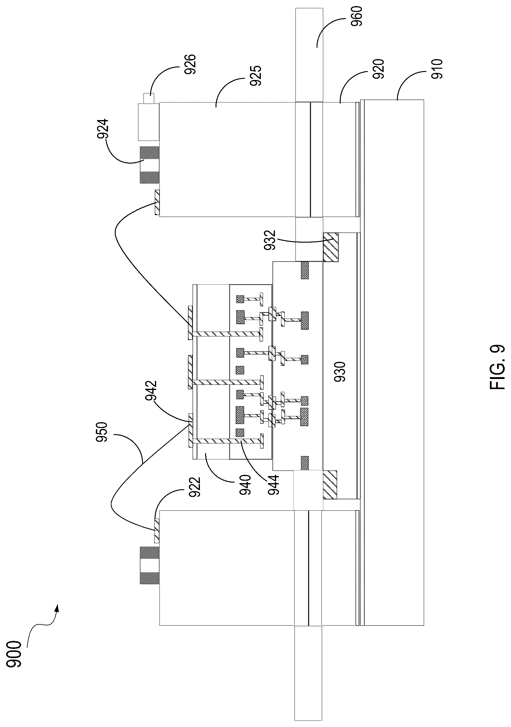 Patent US12100701 Figure 9 – Hybrid system including photonic and electronic integrated circuits and cooling plate