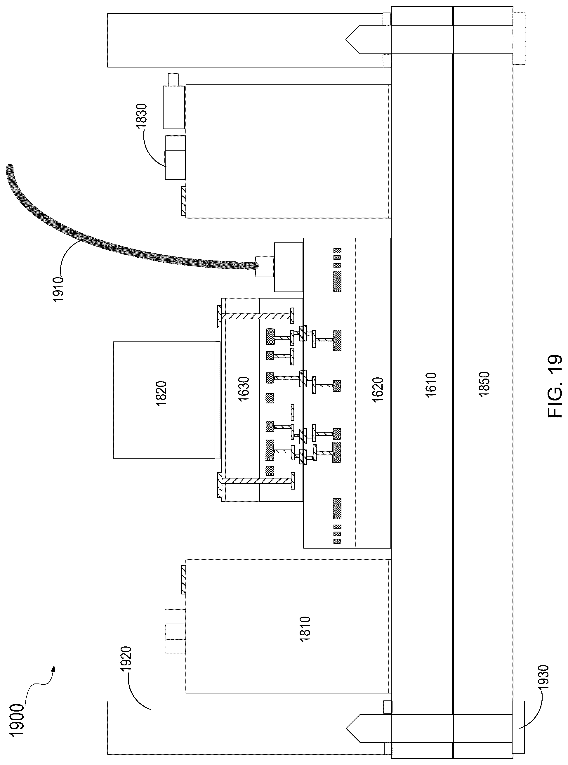 Patent US12100701 Figure 19 – Hybrid system including photonic and electronic integrated circuits and cooling plate