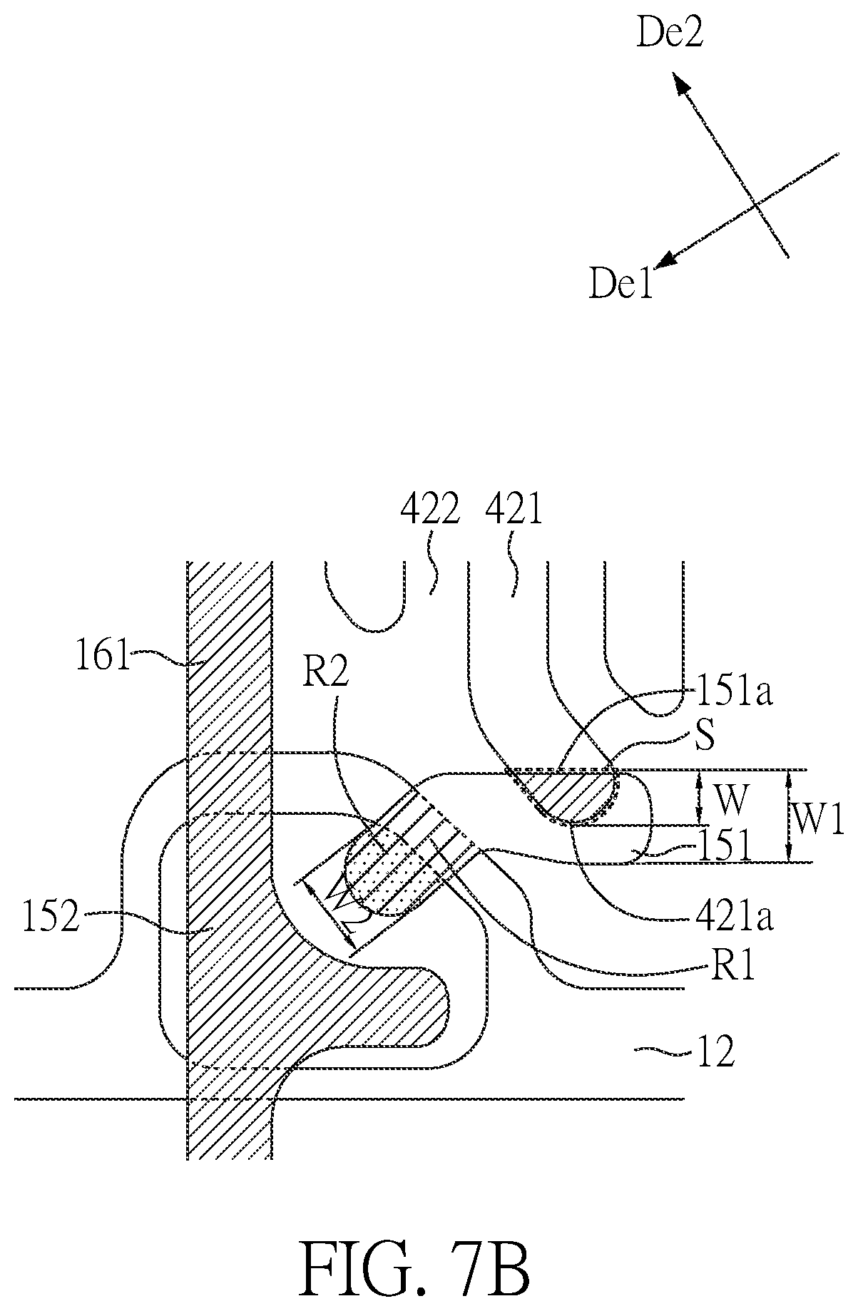 Patent US12100712 Figure 6 – Display with TFT