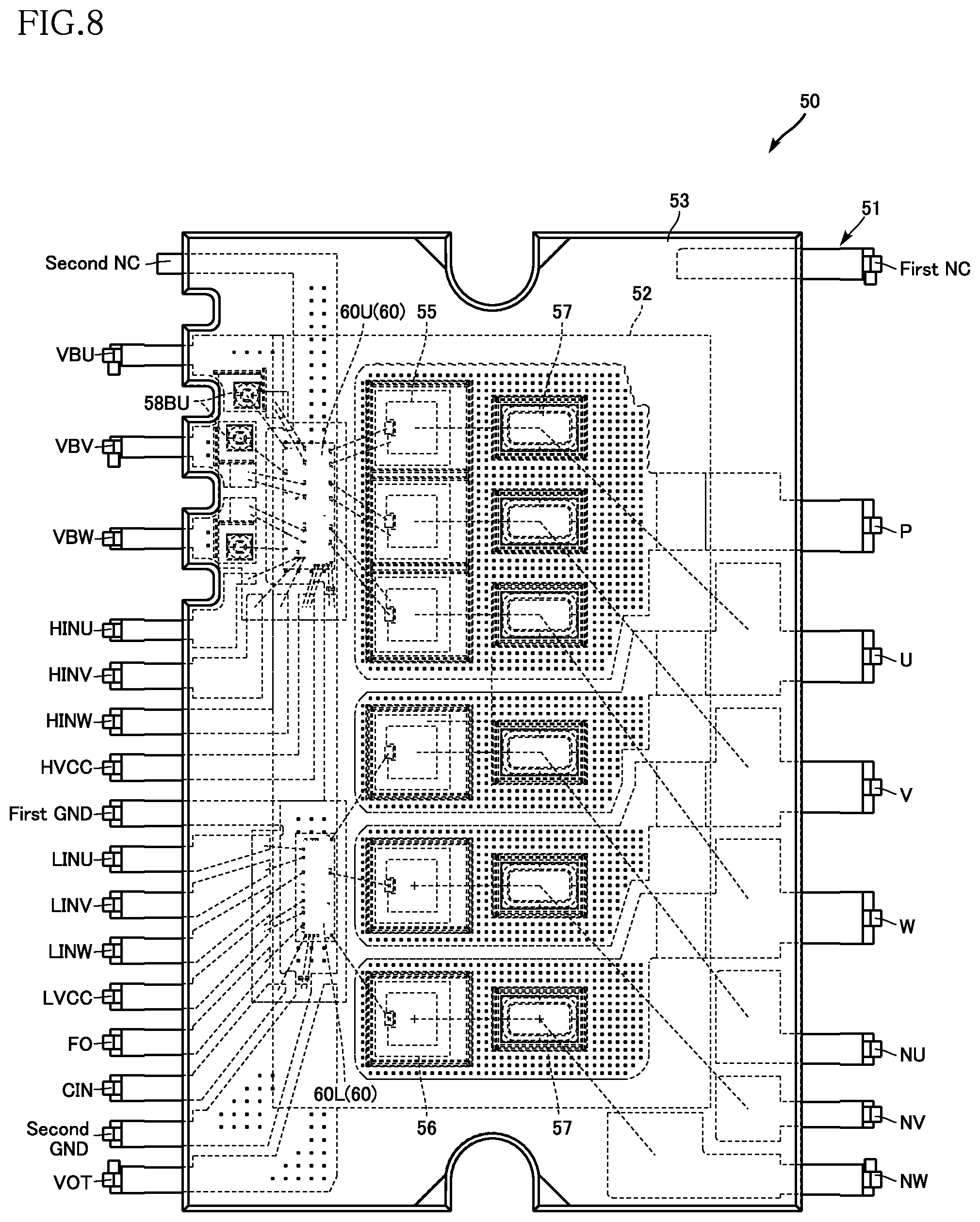Patent US12100714 Figure 8 – Semiconductor device and semiconductor device identification method
