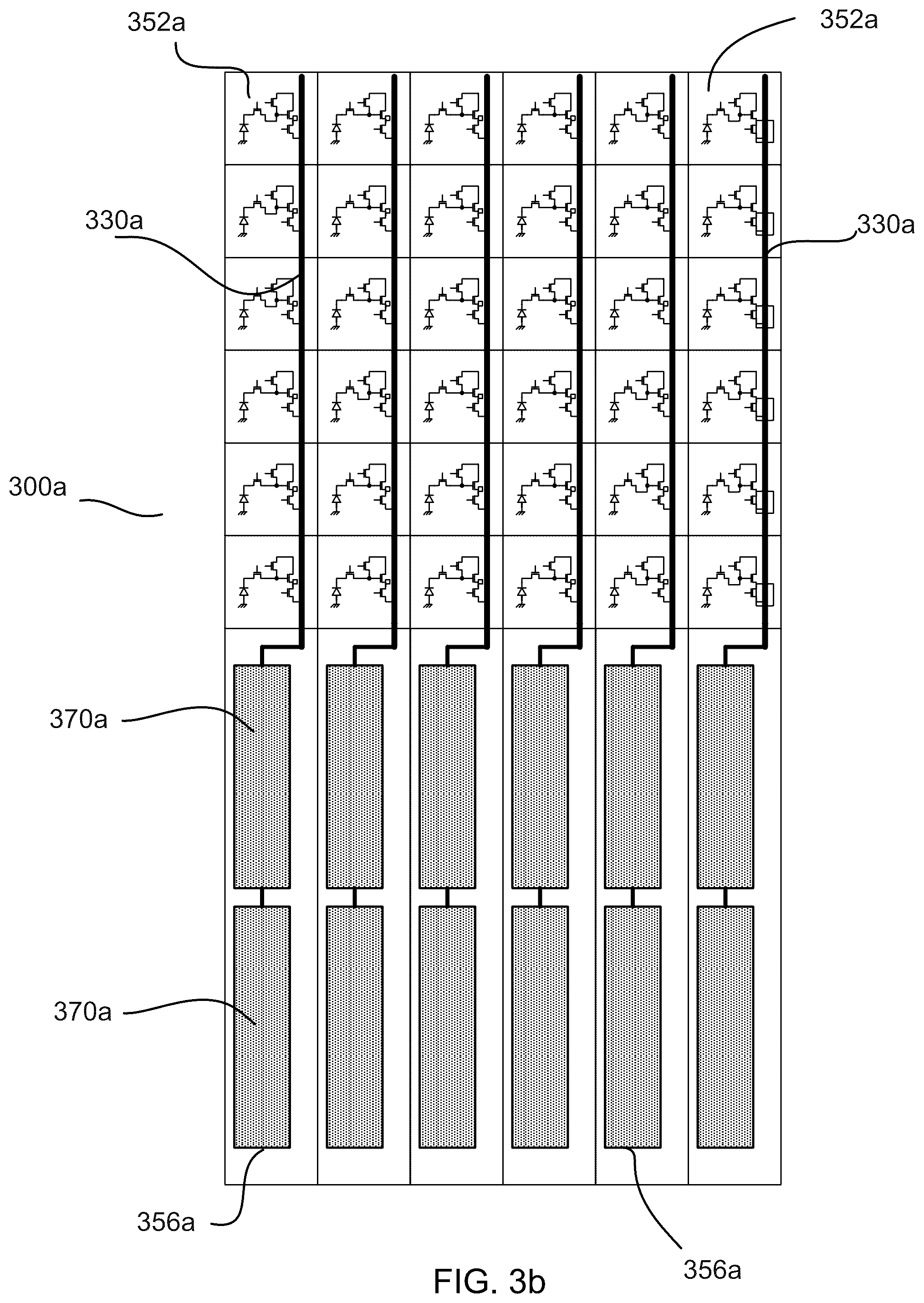 Patent US12100716 Figure 5 – Image sensor with tolerance optimizing interconnects
