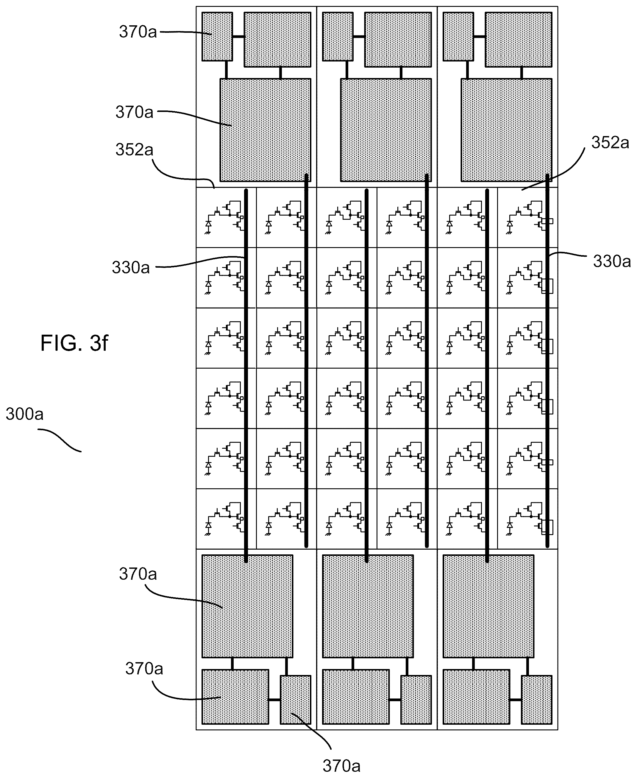 Patent US12100716 Figure 8 – Image sensor with tolerance optimizing interconnects